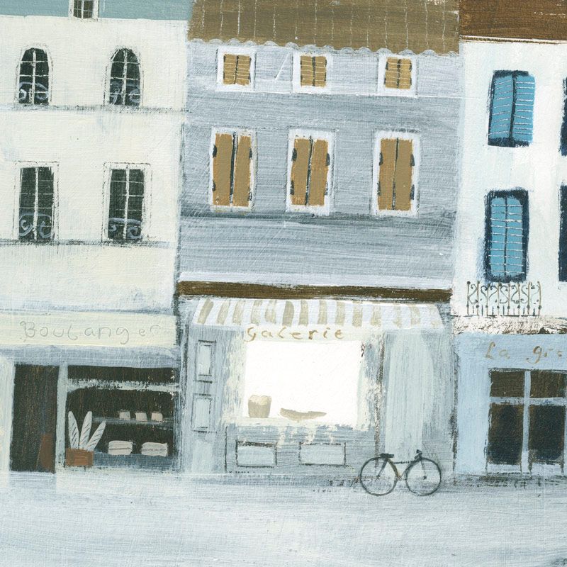 French Street Canvas, 90 x 90cm