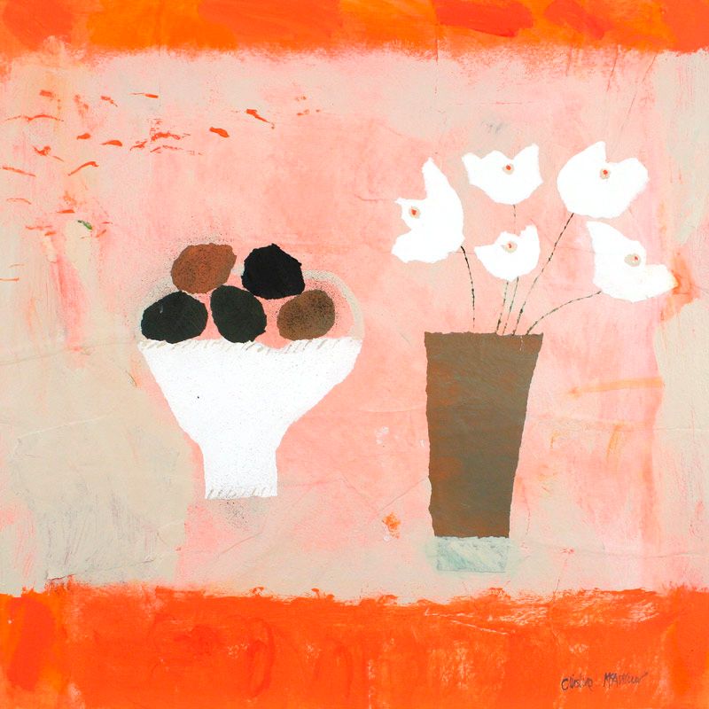 Duck Eggs Canvas, 110 x 110cm