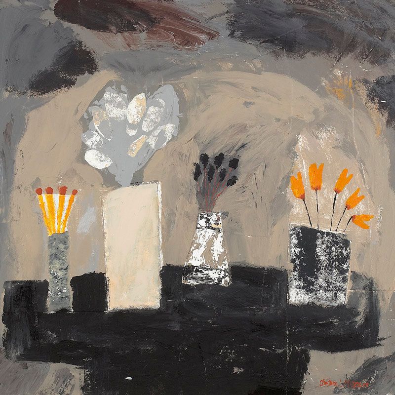Fireworks and Flowers Canvas 110 x 110cm
