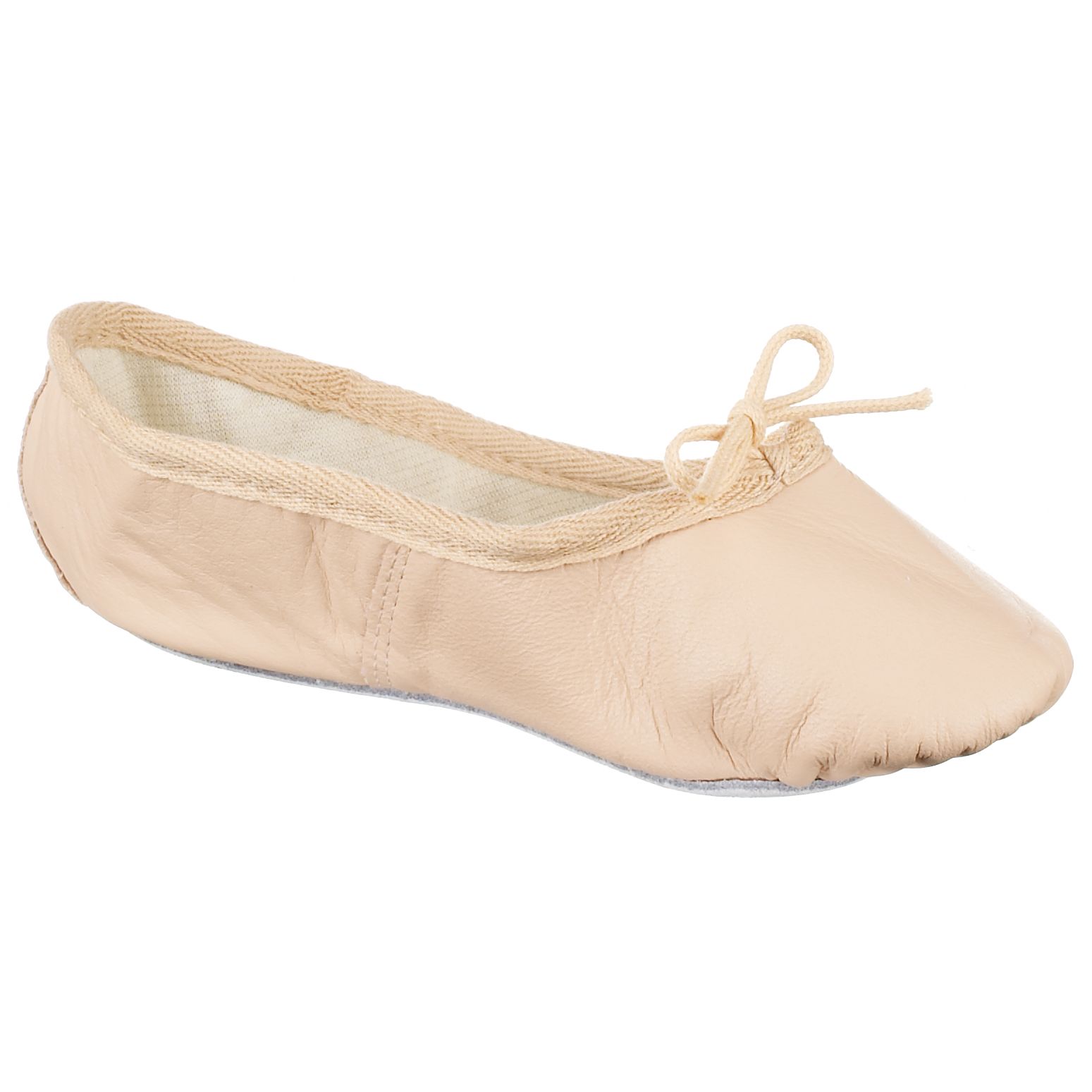 John Lewis Girl Leather Ballet Shoes, Salmon John Lewis Girl Leather Ballet Shoes, Salmon