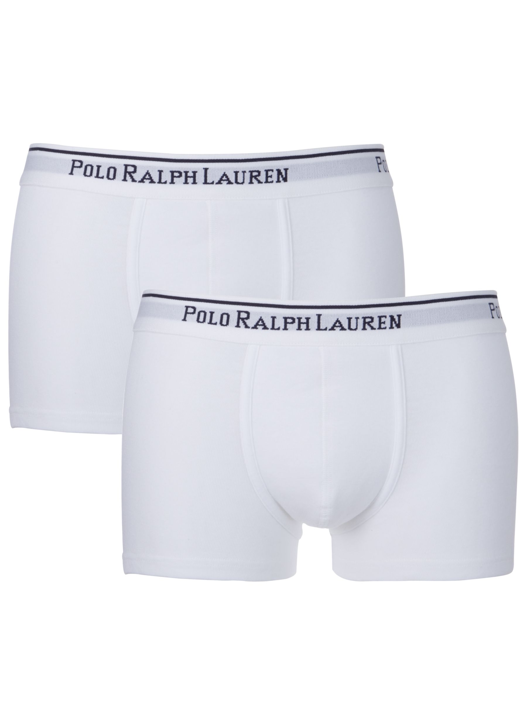 Polo By Ralph Lauren Classic Pouch Trunks, Box of 2, White, Medium
