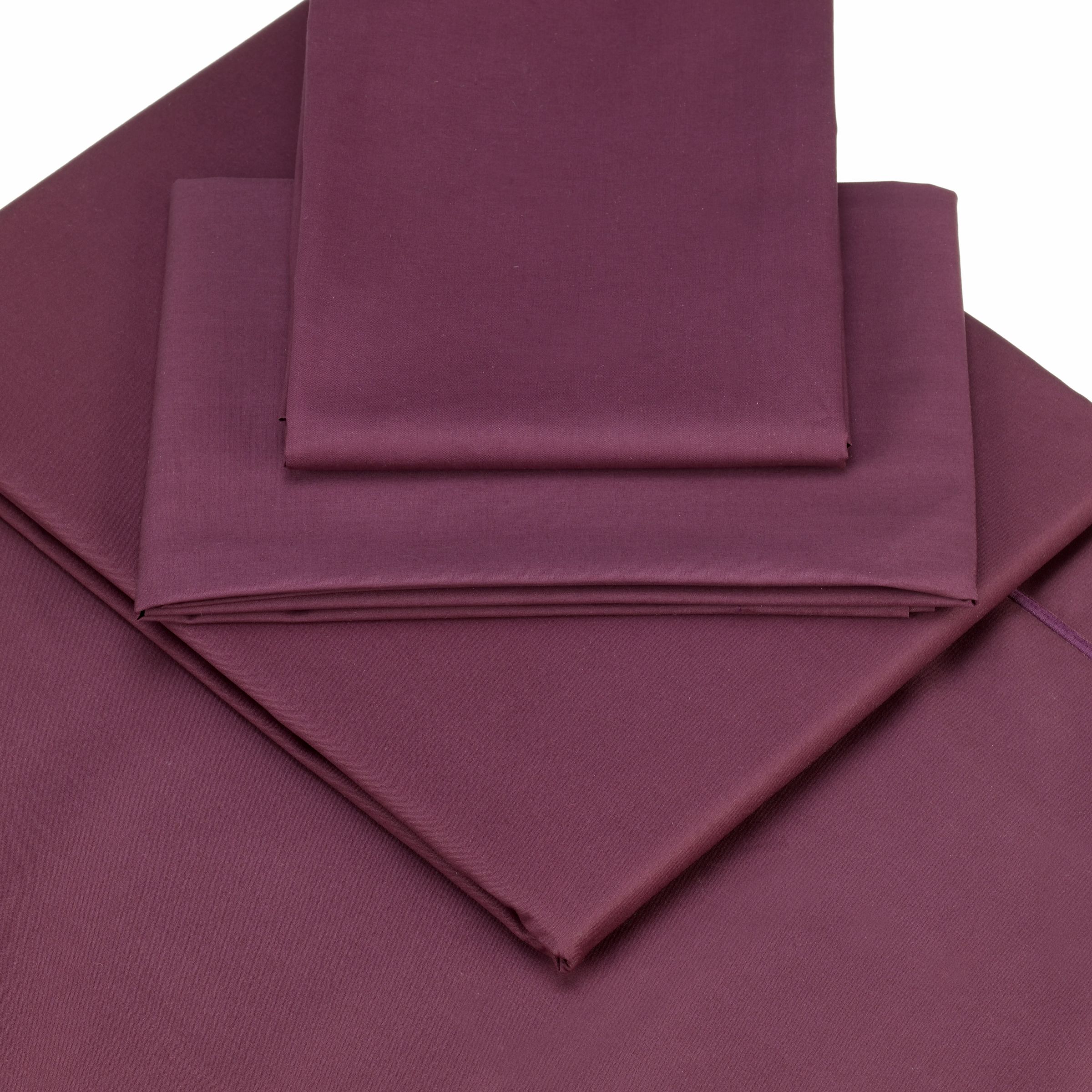 John Lewis Fine Egyptian Cotton Flat Sheet Mulberry Kingsize