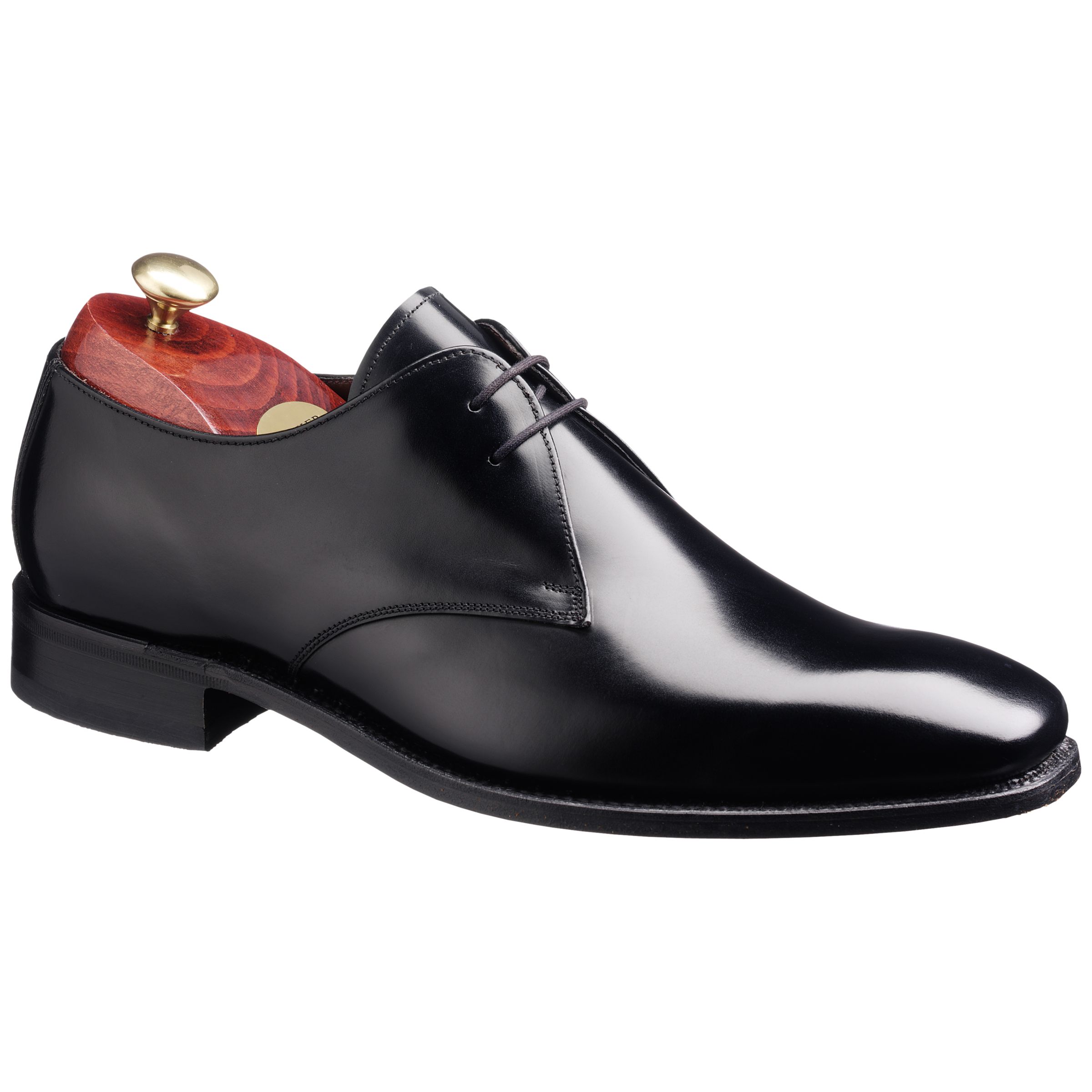 Barker Dwight Lace Up Shoes, Black at John Lewis