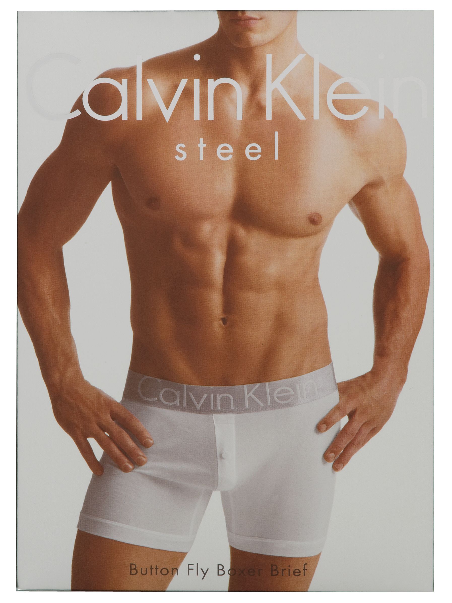 Calvin Klein Steel Boxer Trunks, White, Medium