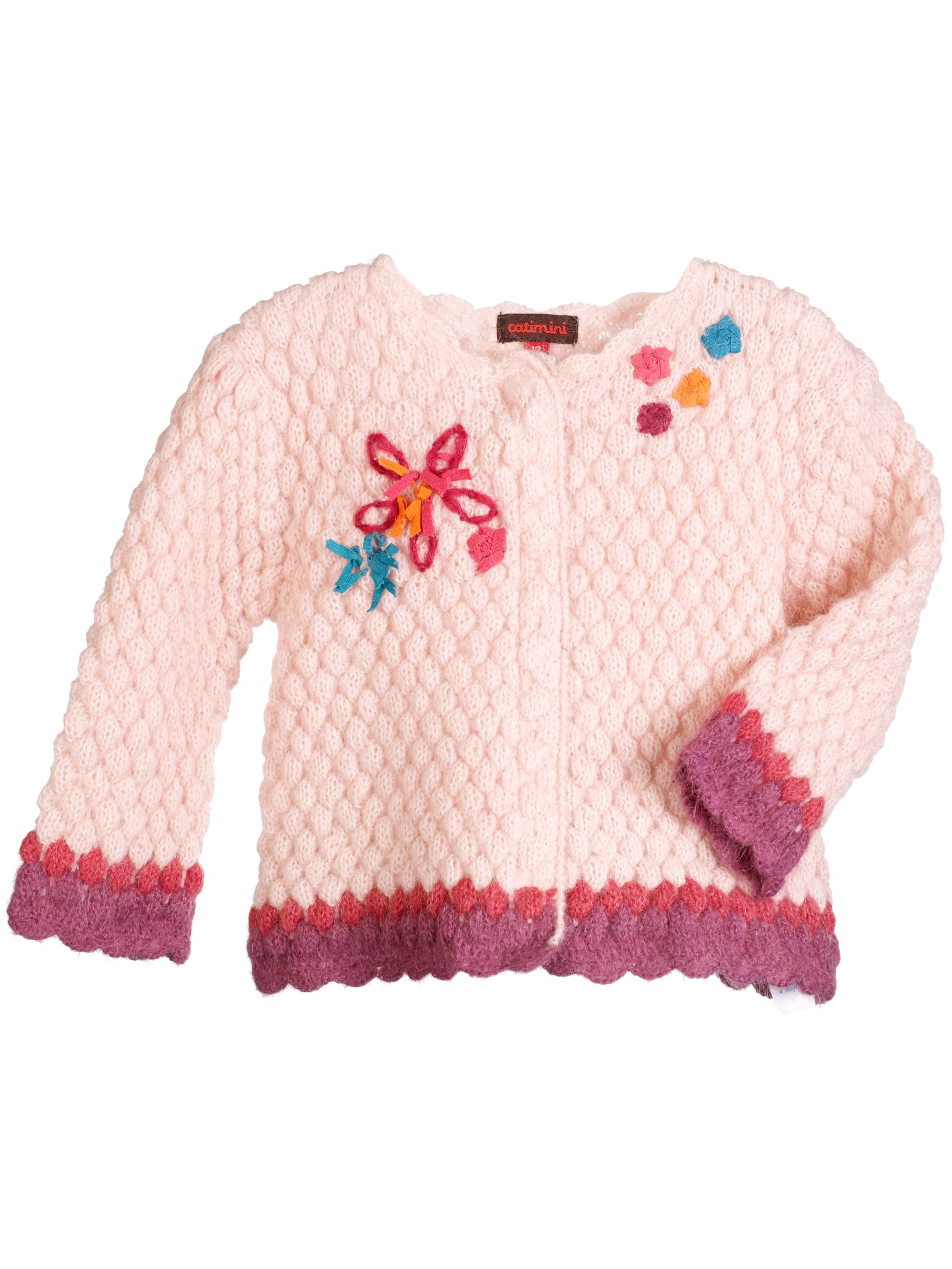 Catimini Honeycomb Cardigan Pink 12 Months
