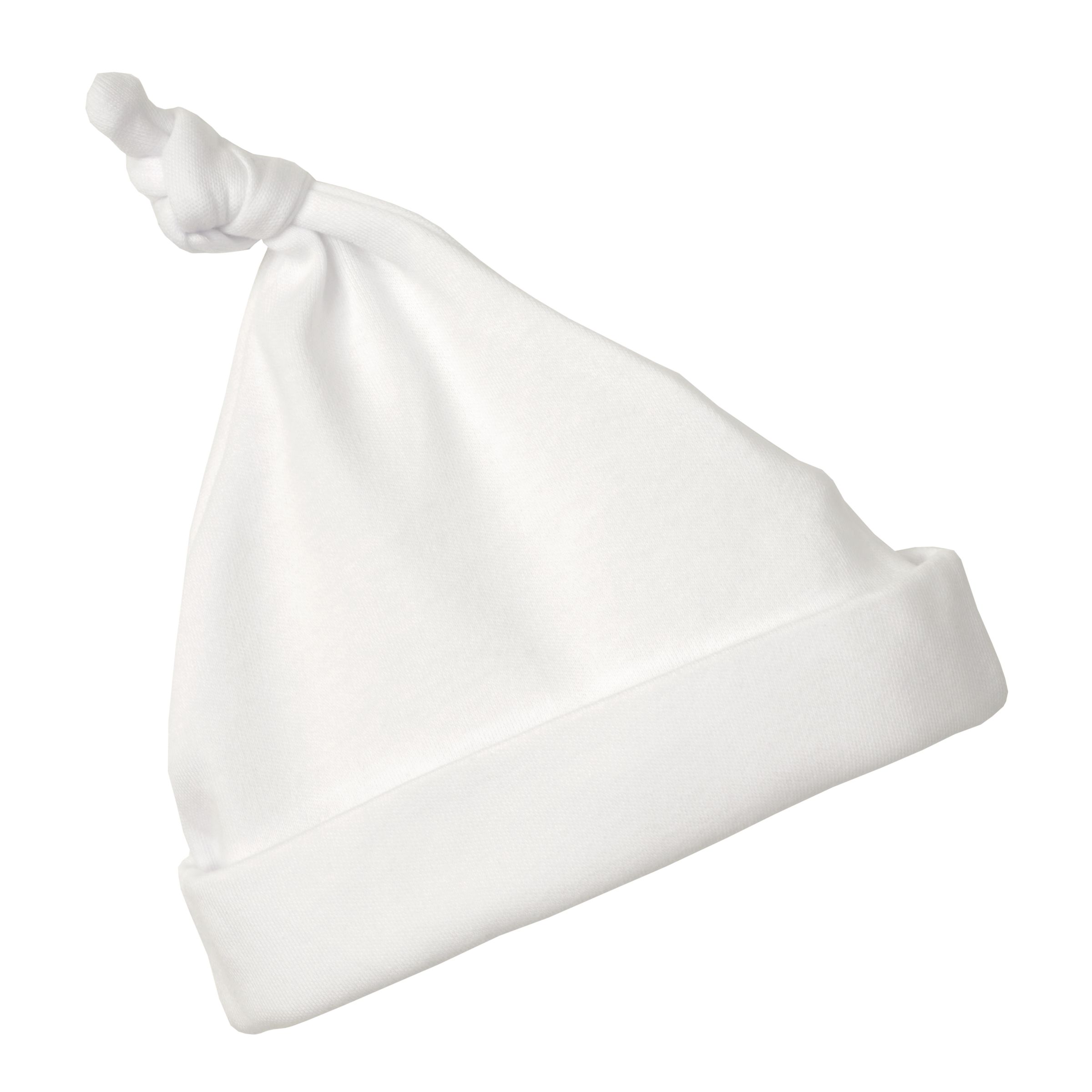 John Lewis Baby Basic Hat, White, 0-3 Months