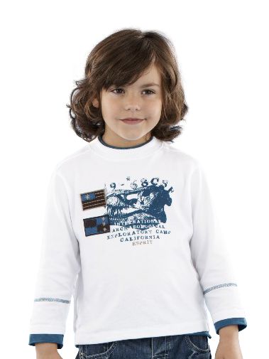 Esprit Dinosaur T-Shirt, White, 2-3 Years