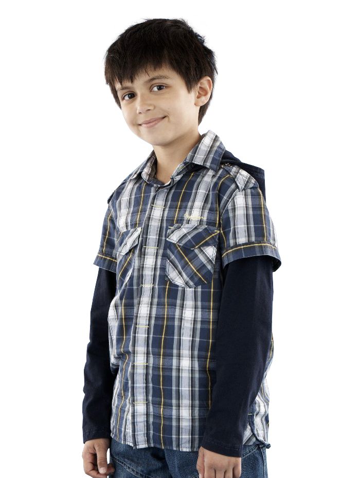 Pepe Layered Shirt, Multi-Coloured, 8 Years