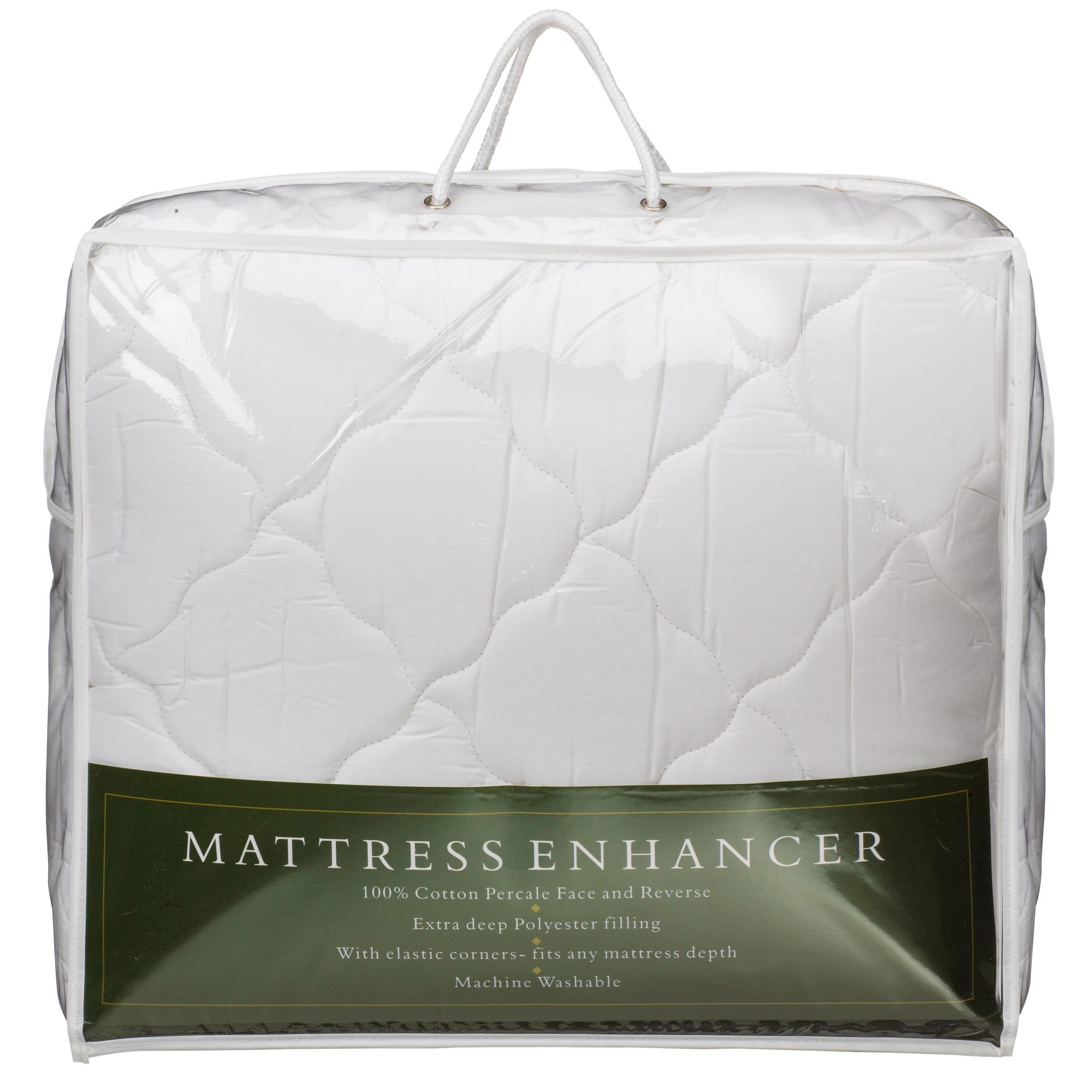 John Lewis Cotton / Polyester Mattress Topper, Single