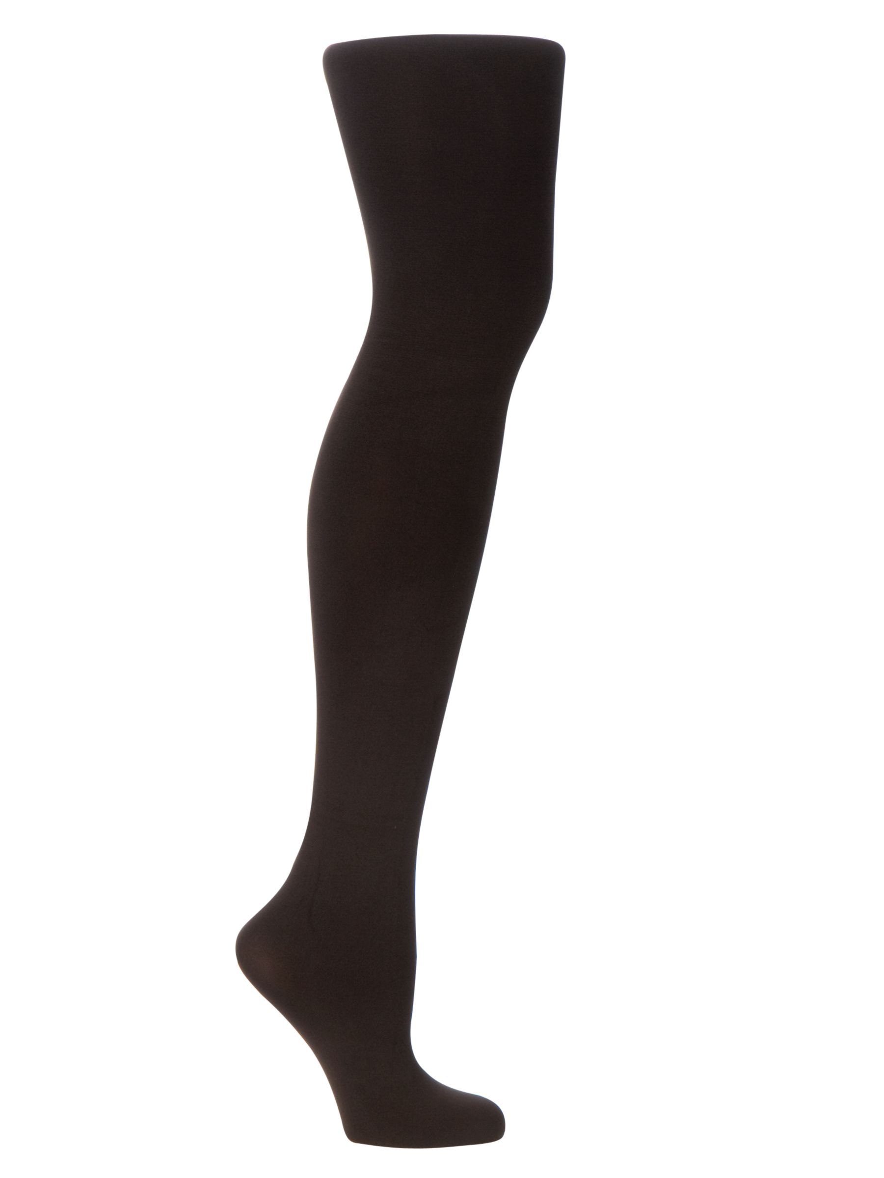 John Lewis 60 Denier Opaque Tights, Bark, Medium