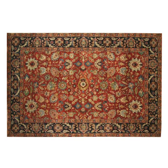 Dynasty Bijar Rug, Red / Blue at John Lewis