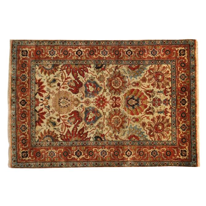 Dynasty Bijar Rug, Ivory / Red at John Lewis