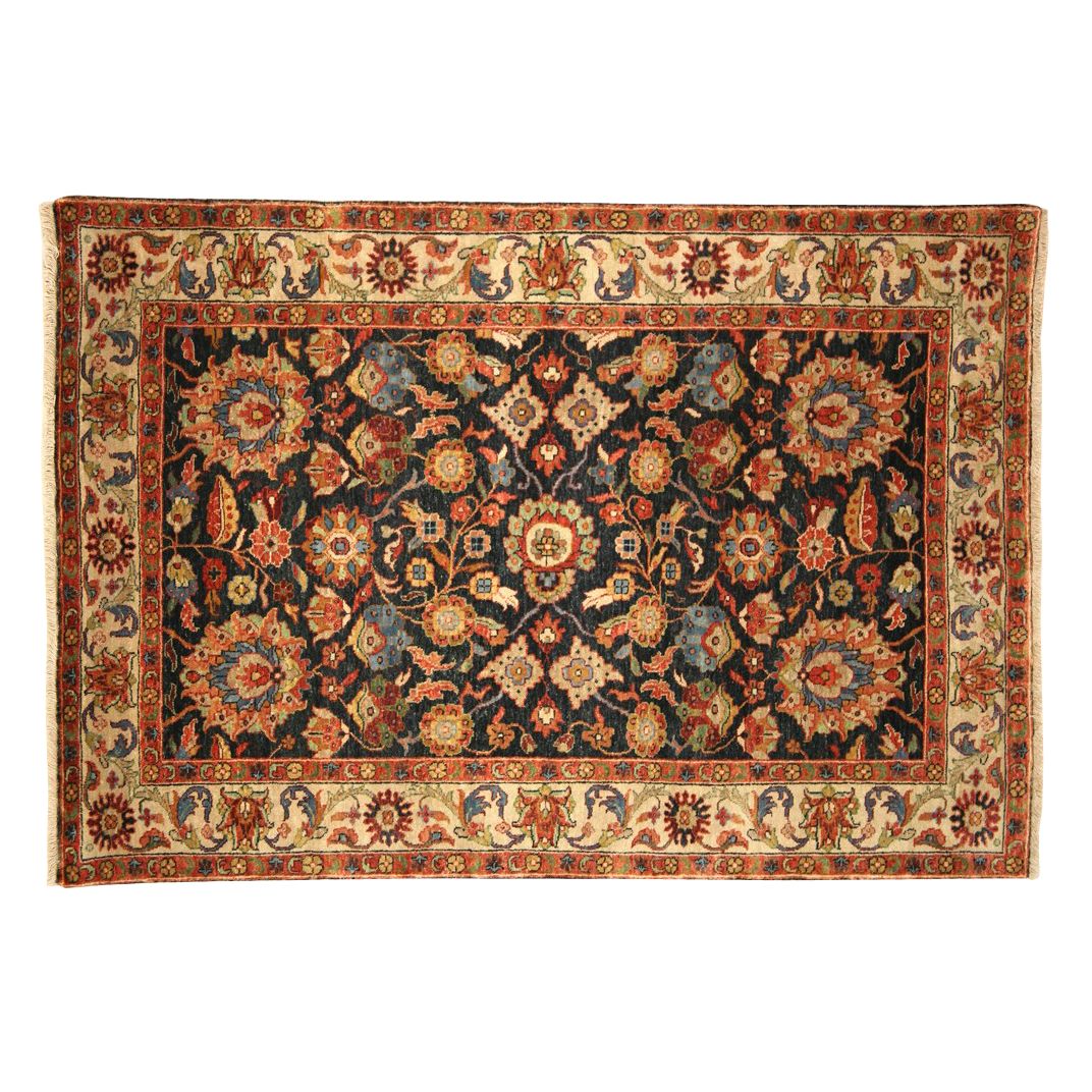 Dynasty Bijar Rug, Blue / Ivory at John Lewis