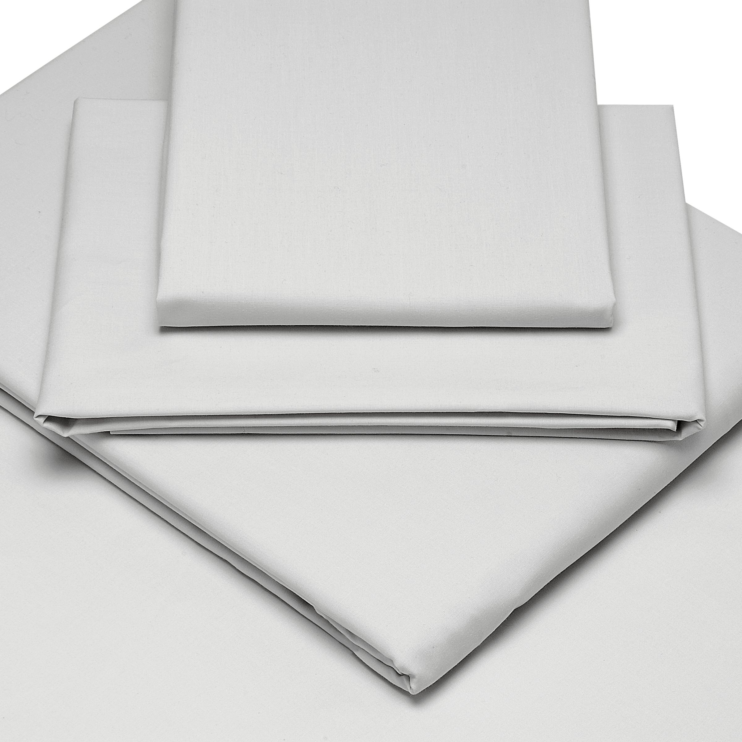 John Lewis Egyptian Cotton Satin Fitted Sheet, Mist, Kingsize