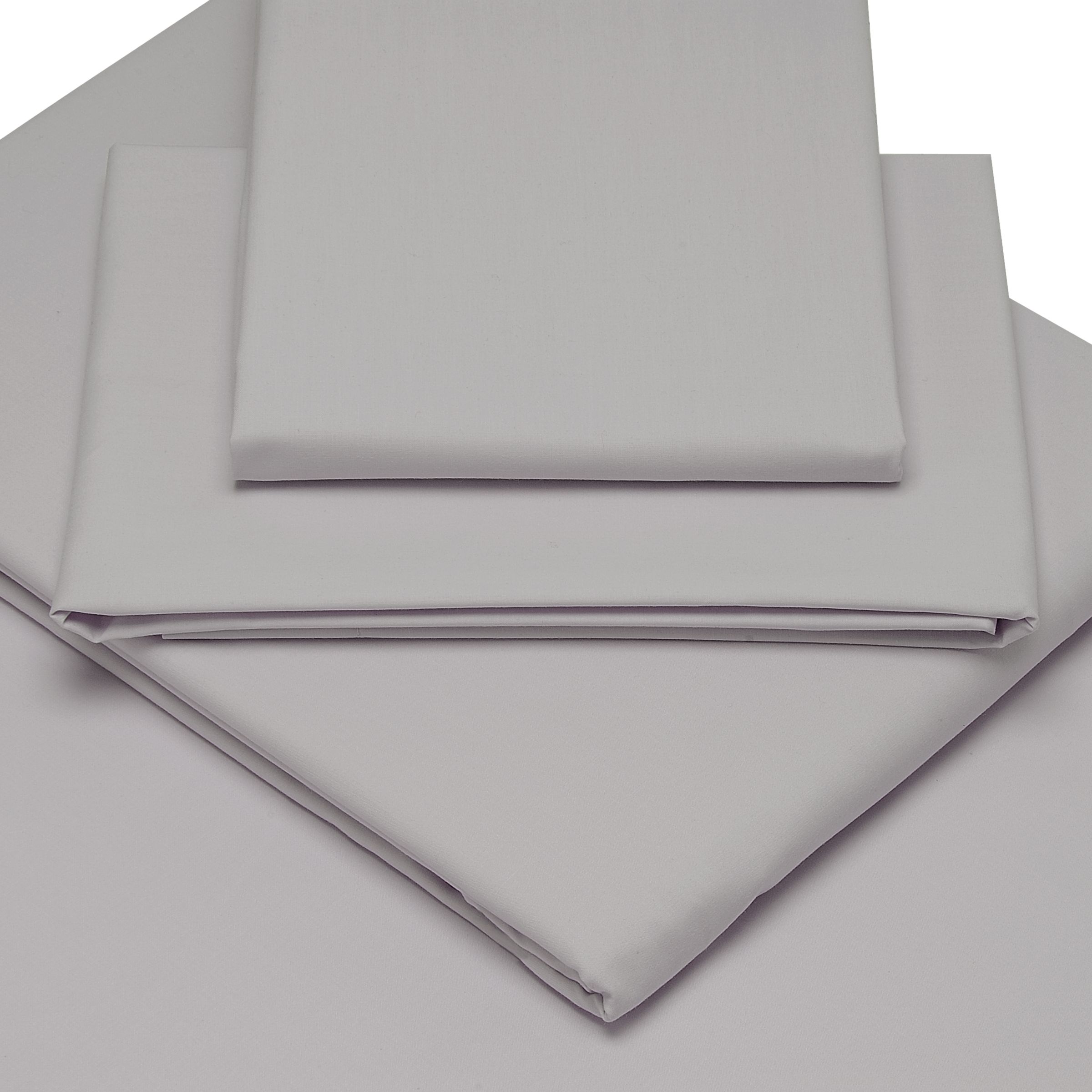 John Lewis Egyptian Cotton Satin Pillowcases, Pewter