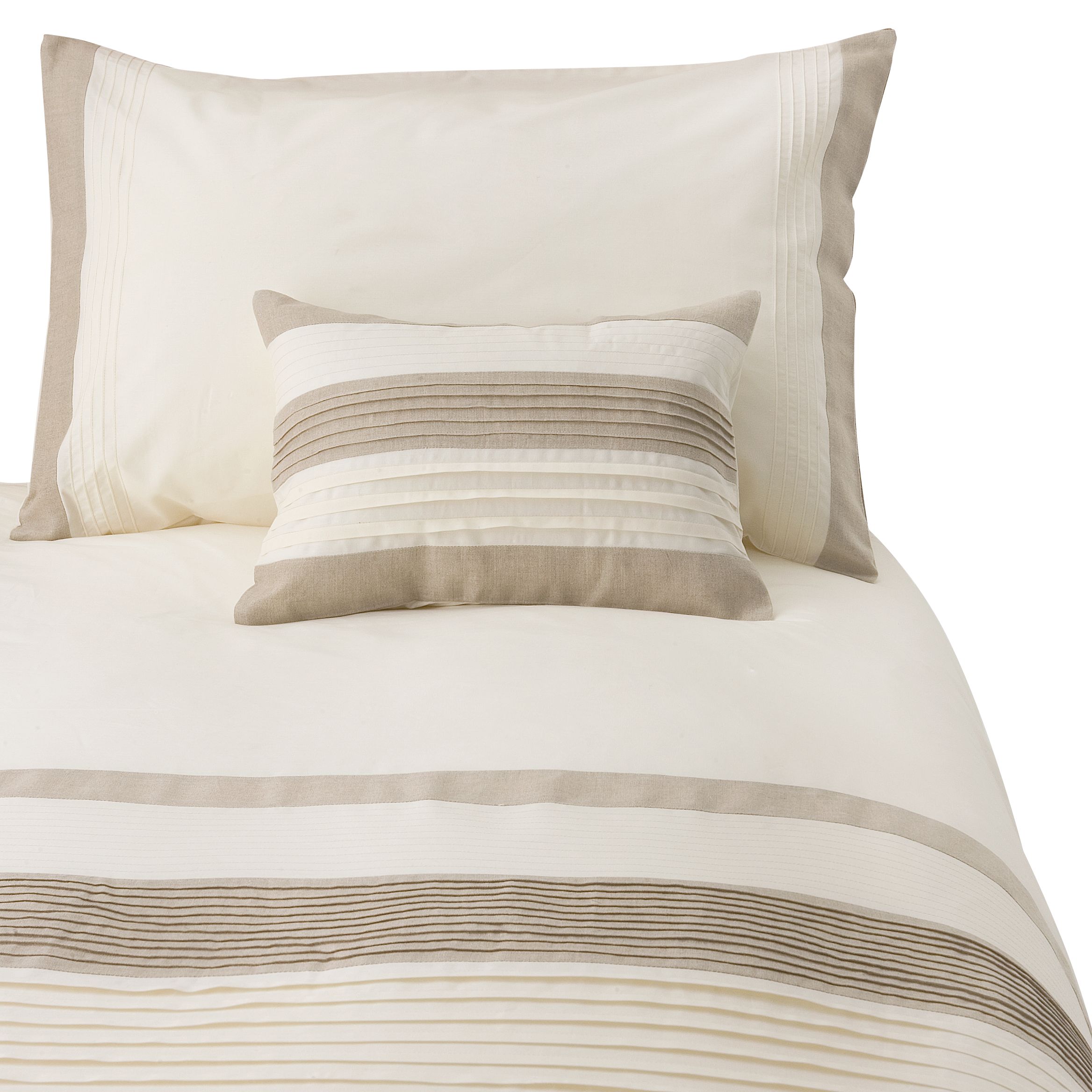 John Lewis Ophelia Standard Pillowcase Oyster