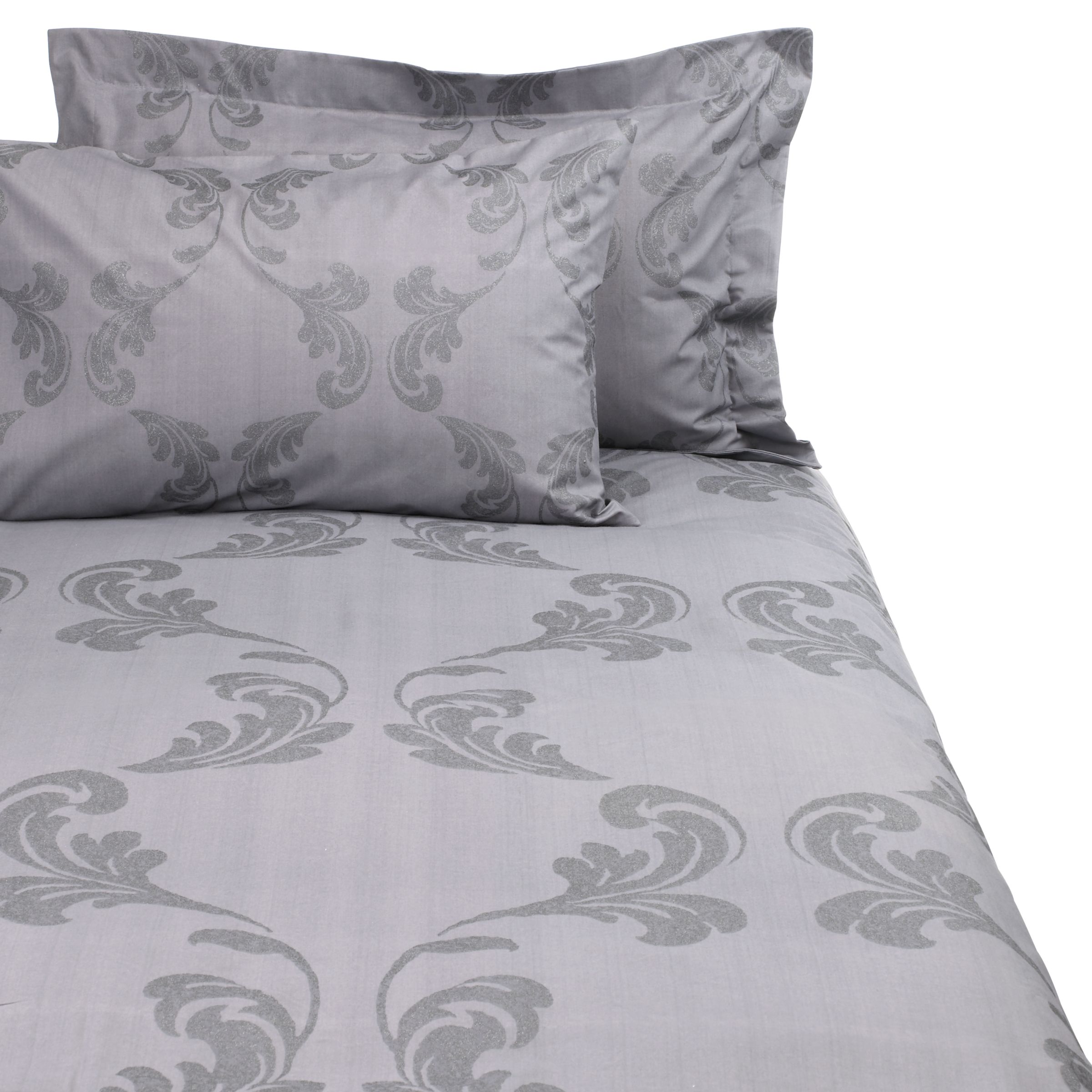 Acanthus Oxford Pillowcase Pewter