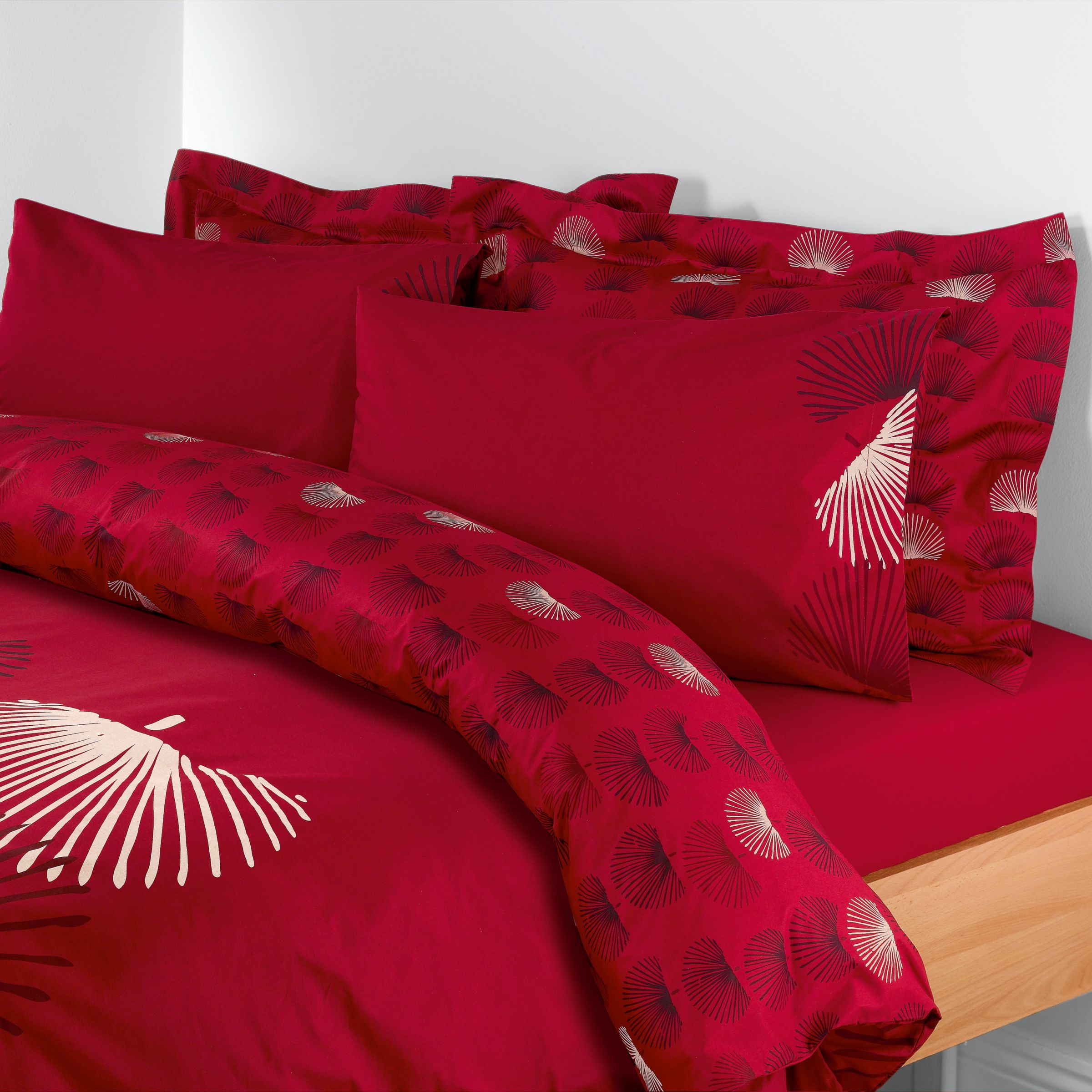 John Lewis Orient Duvet Cover, Lacquer, Single