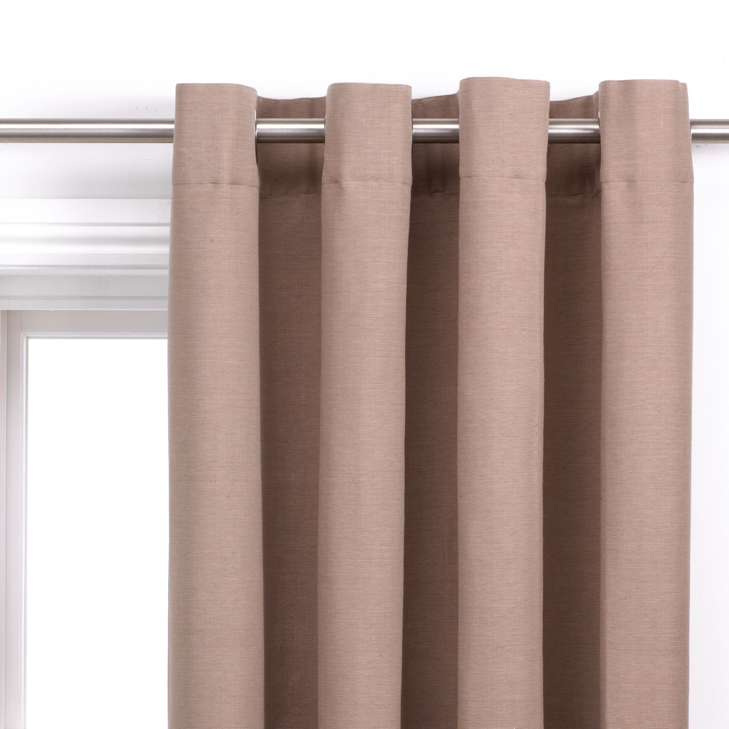 Soho Eyelet Curtains, Mocha