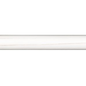 John Lewis Scratched White Wood Curtain Pole,