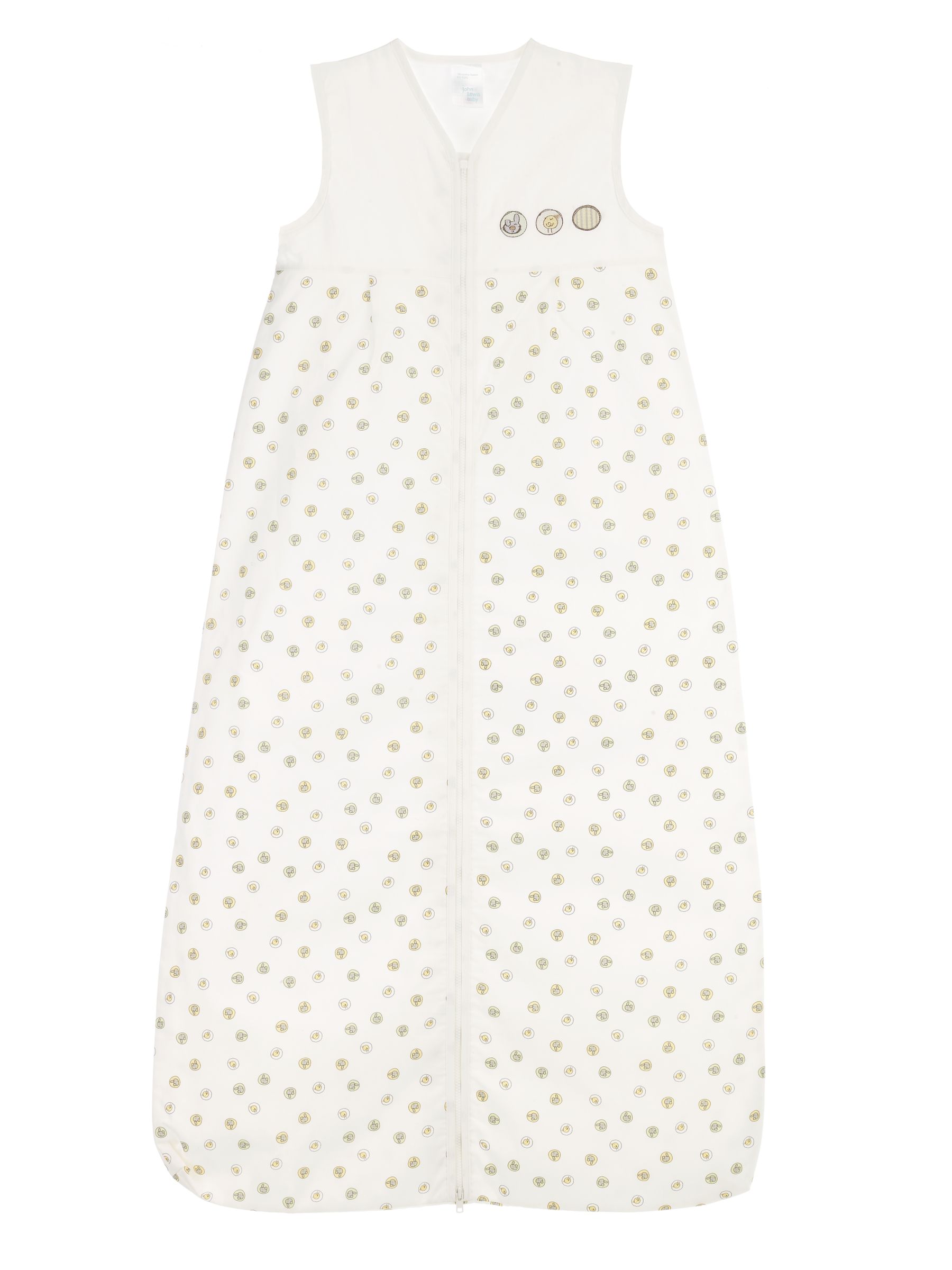 John Lewis Baby Take It Easy Sleeping Bag, Ecru, 0.5 tog, 18-36 Months