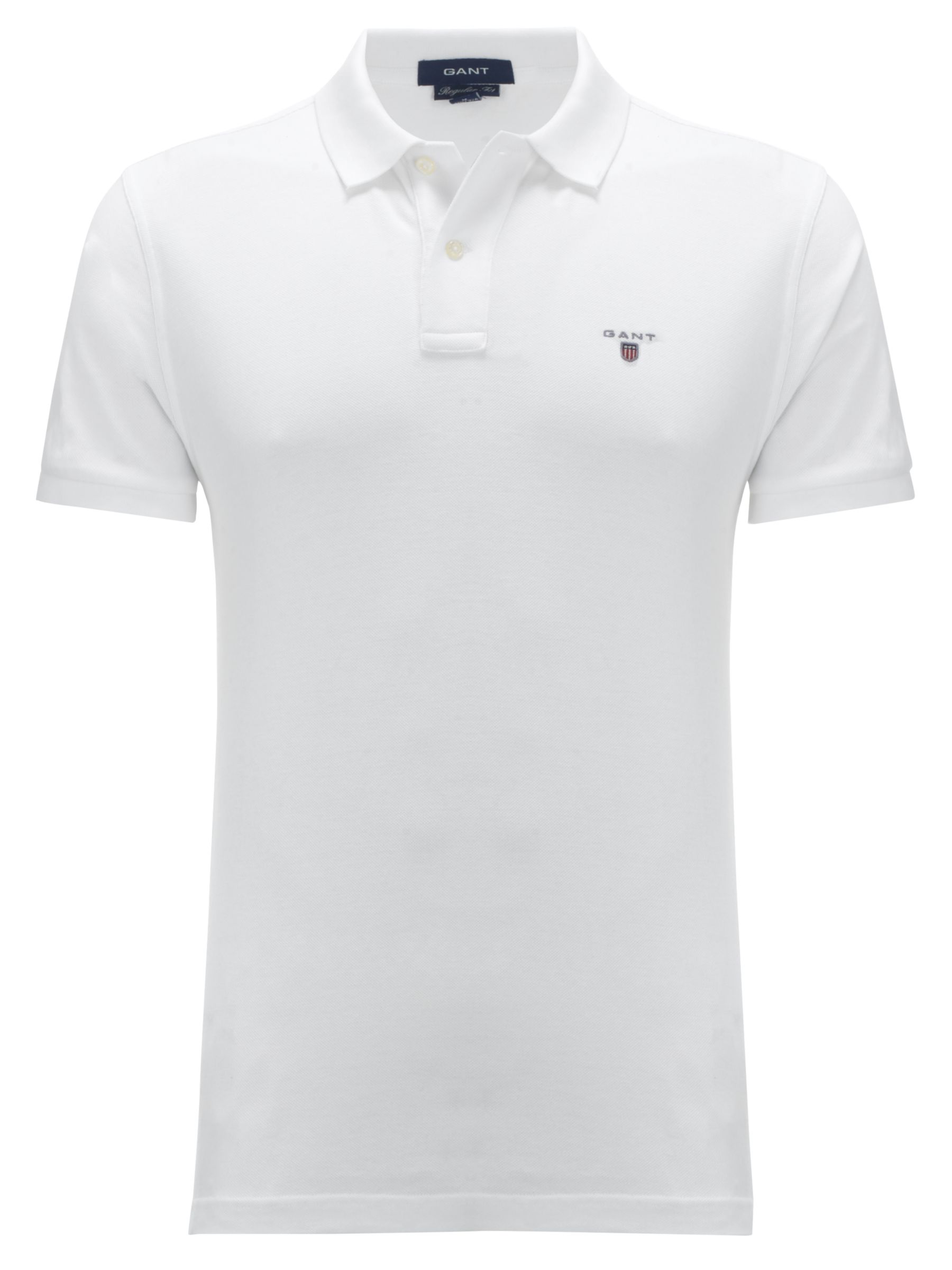Gant Solid Pique Polo Shirt, Navy, Medium