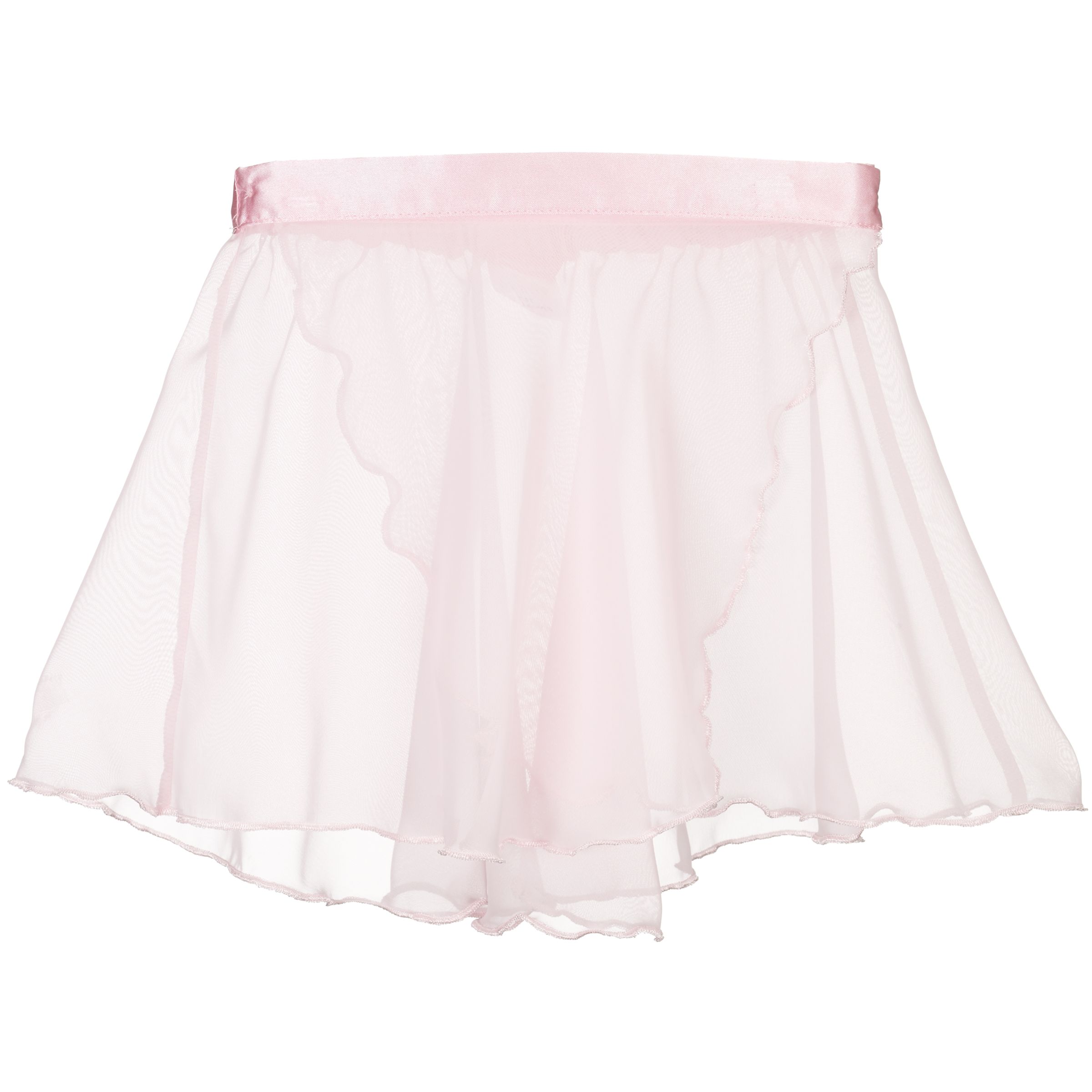 John Lewis Chiffon Dance Skirt, Pink, 4-5 Years