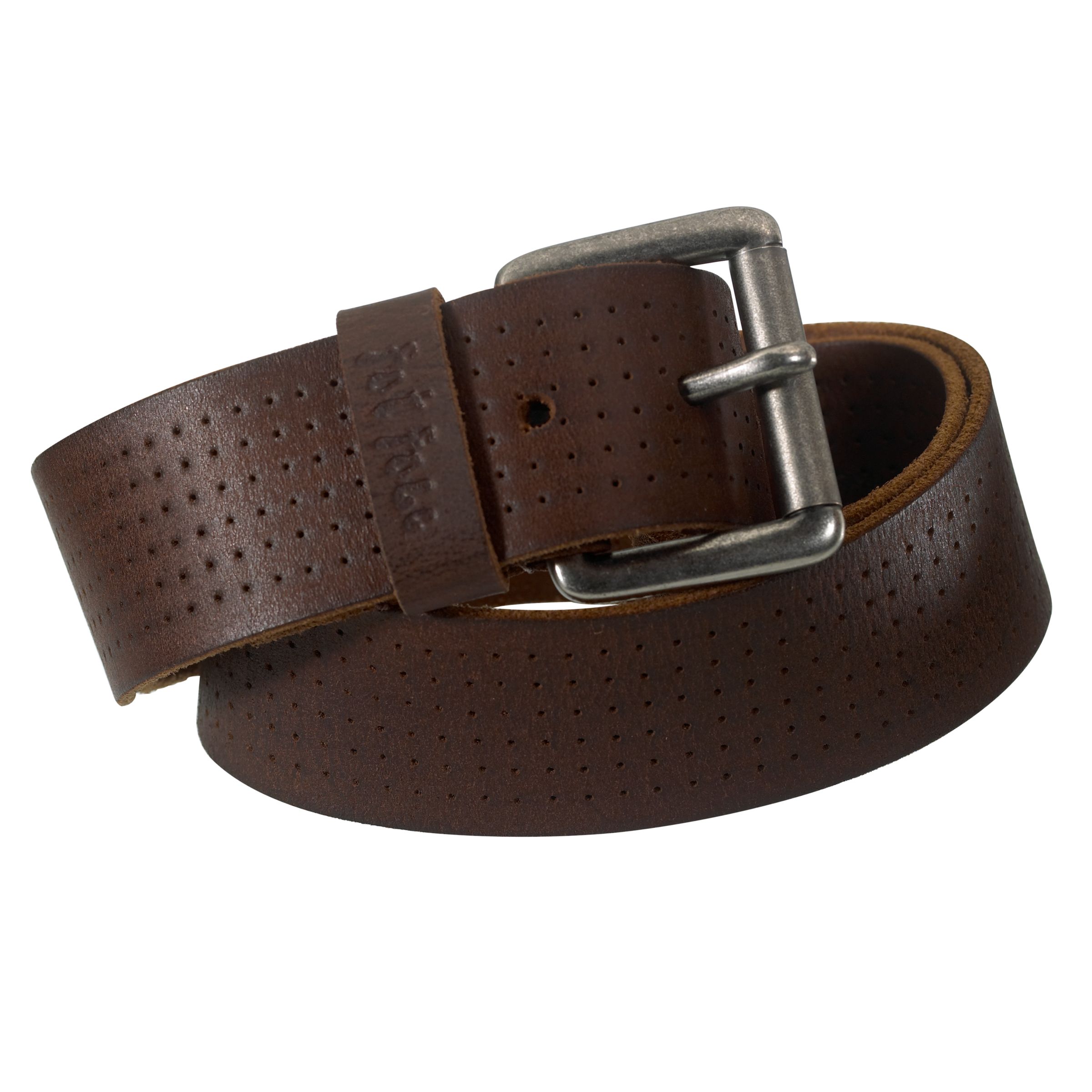 Fat Face Leather Belt, Brown, Medium