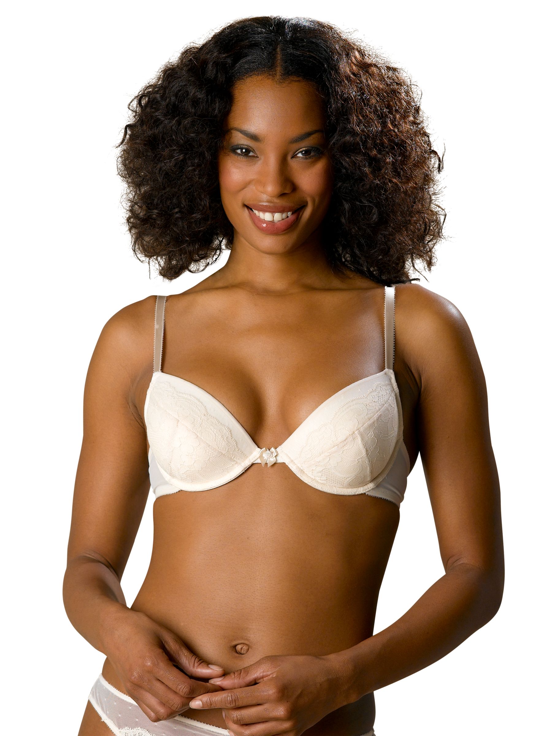 Gossard Superboost Lace Plunge Bra, Ivory, 36F