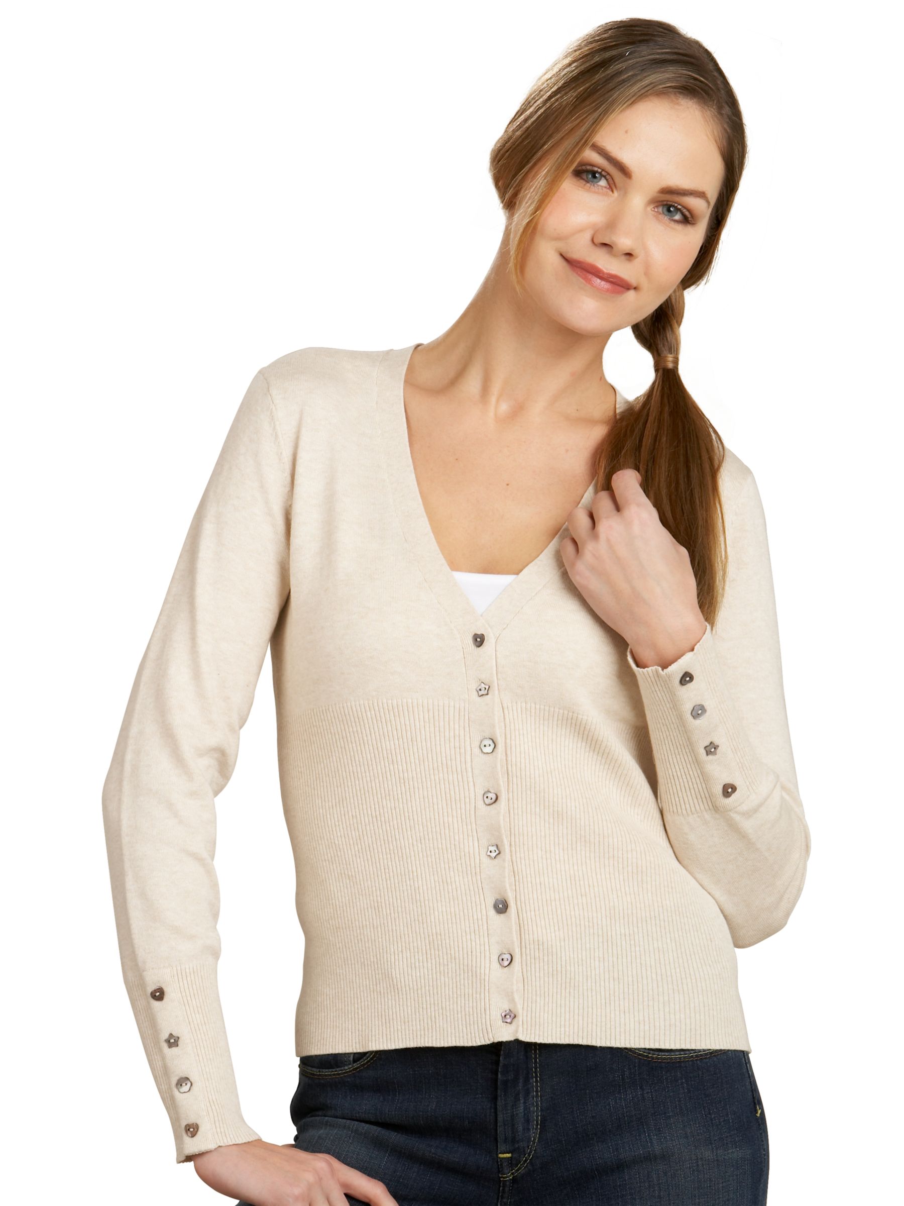 JL Cotton Ribbed Cardigan