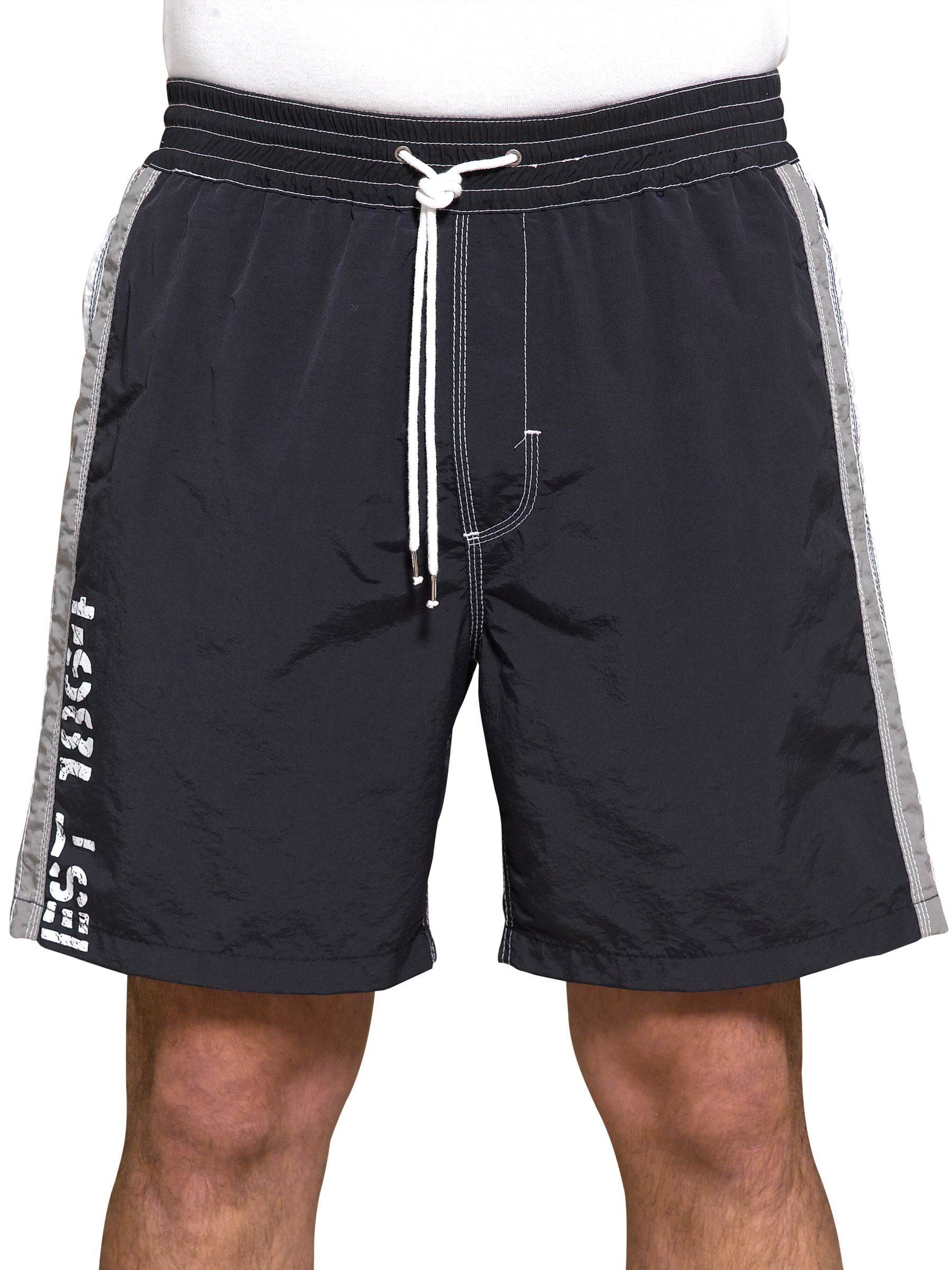 John Lewis Vertical Swimming Shorts, Navy, Large