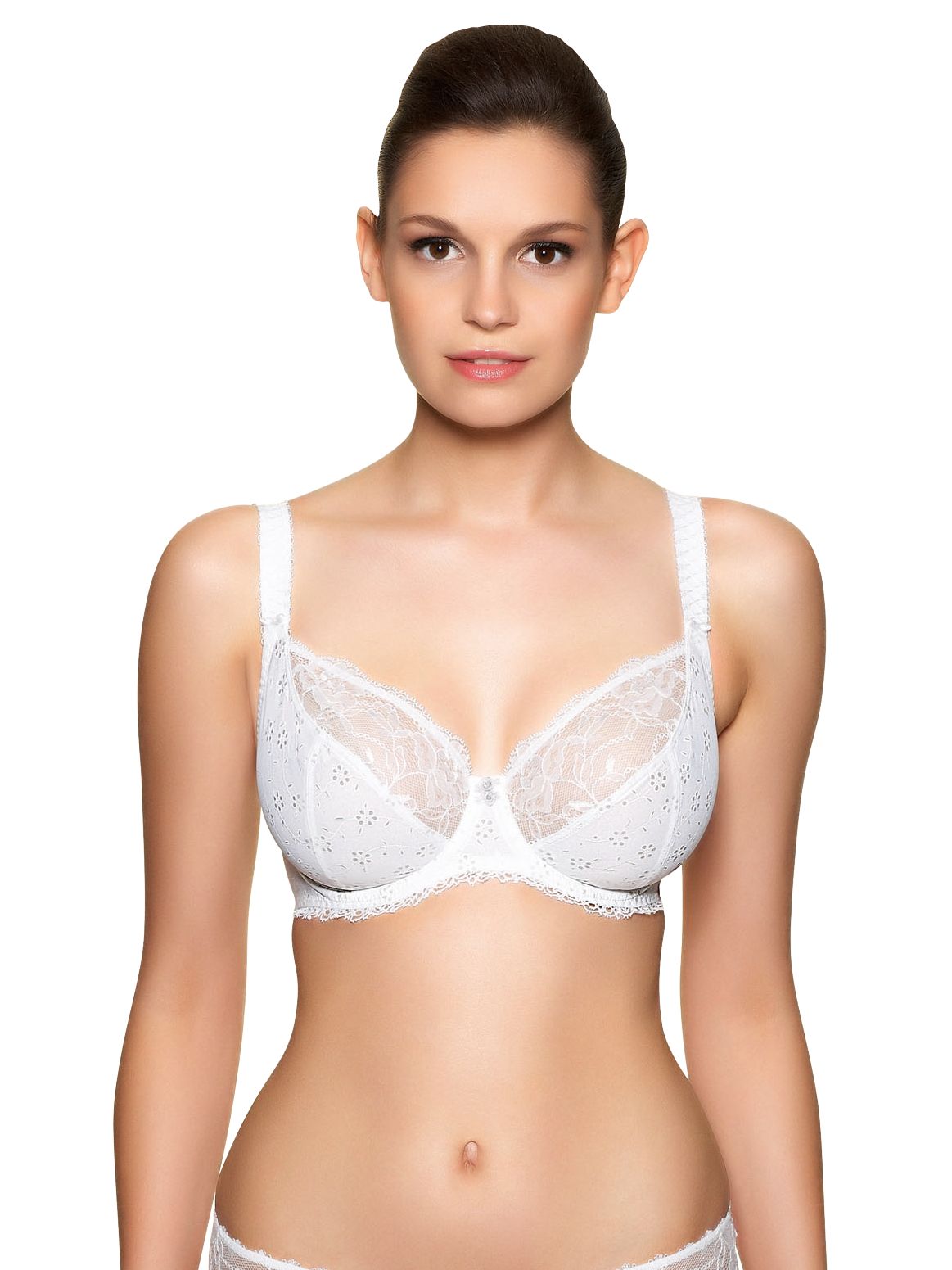 Freya Pollyanna Balcony Bra, White, 30E