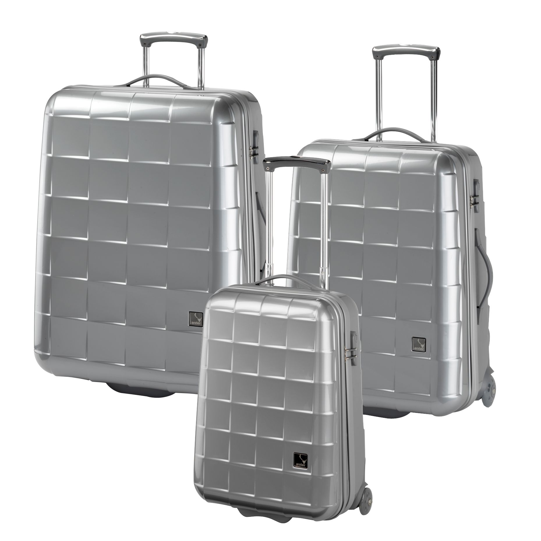 Antler Camden Town Trolley Cases Silver Large