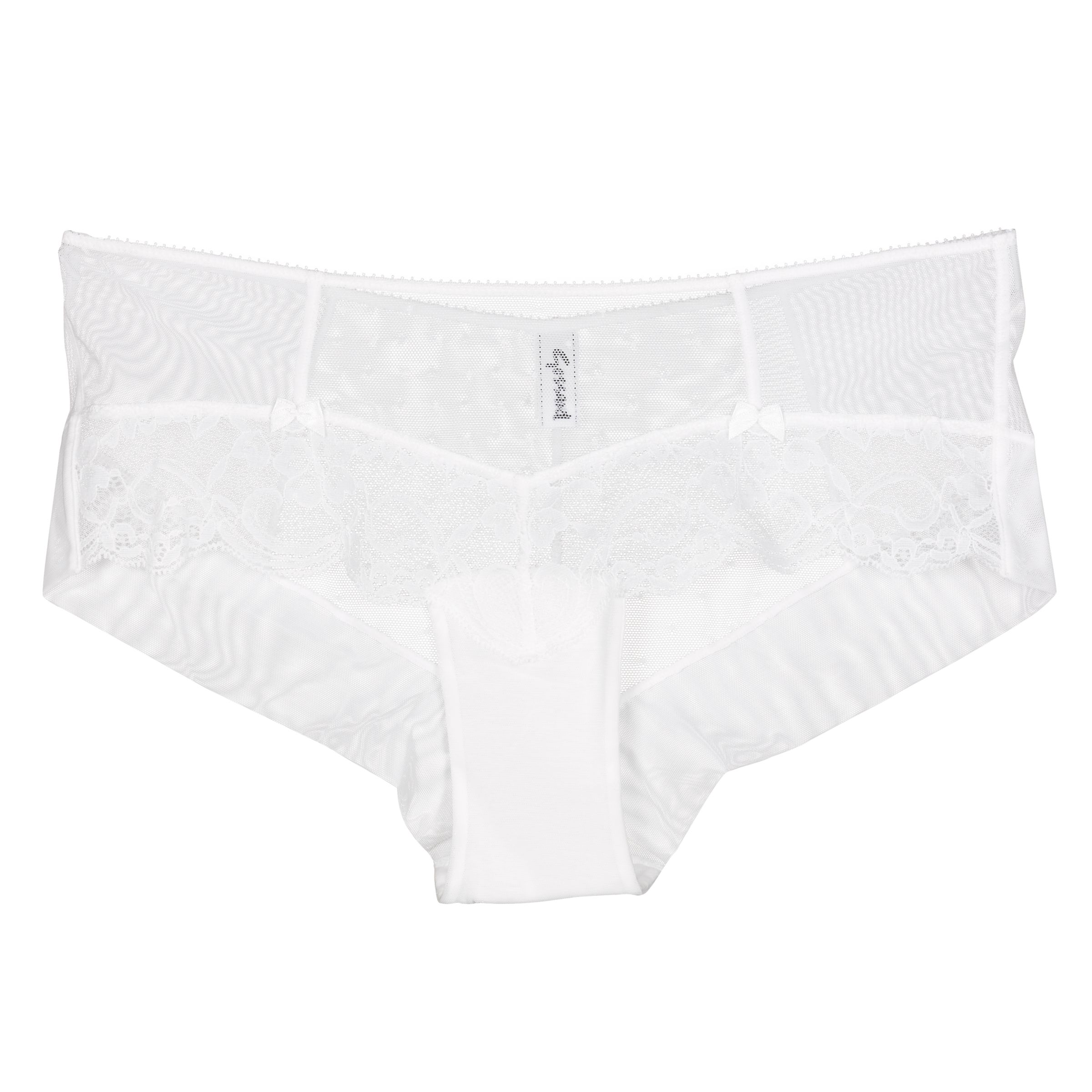 Gossard Superboost Lace Shorts, White, Size 12 - 14