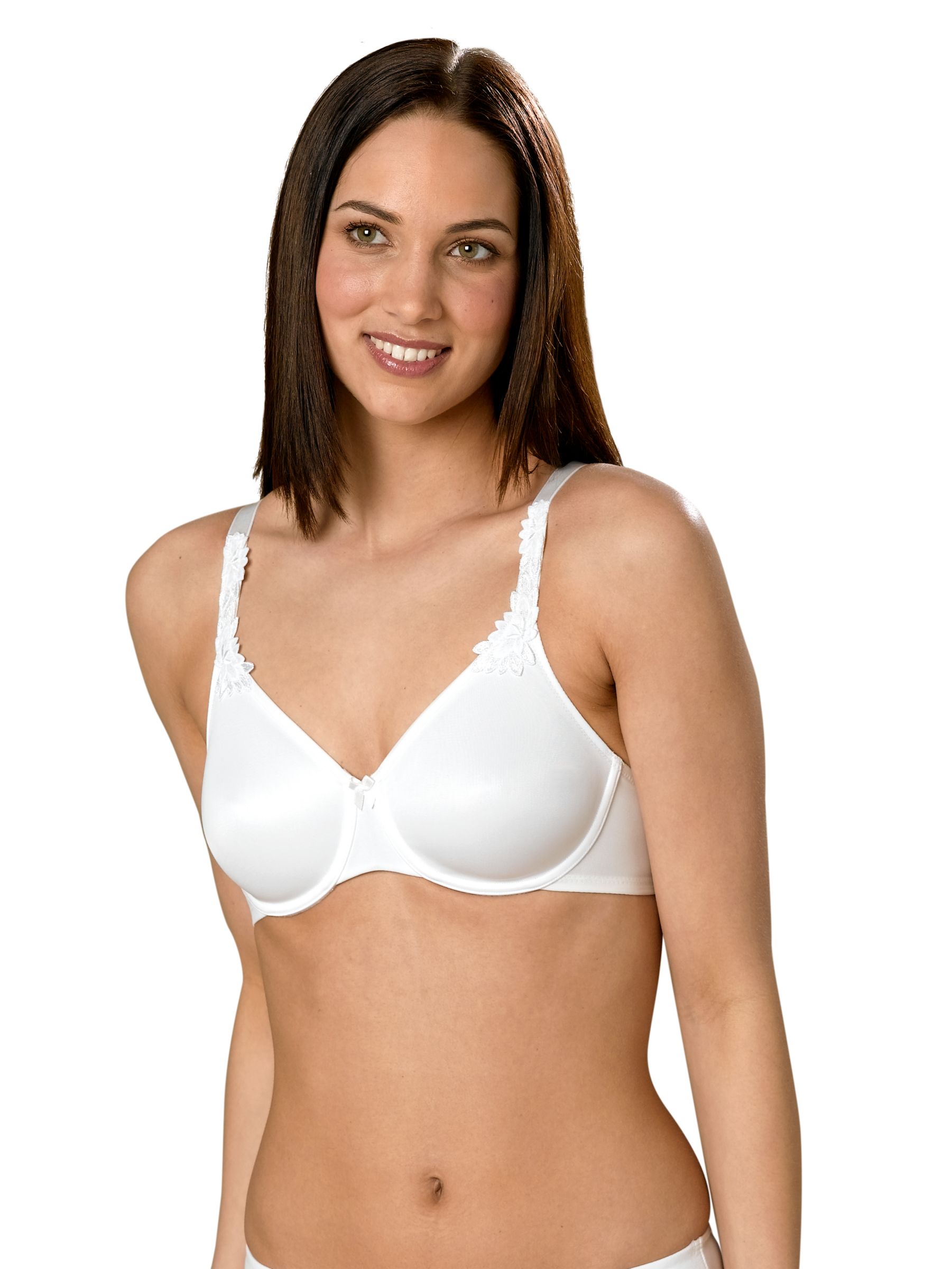 Triumph Elegant Comfort Underwired Bra, White, 34D