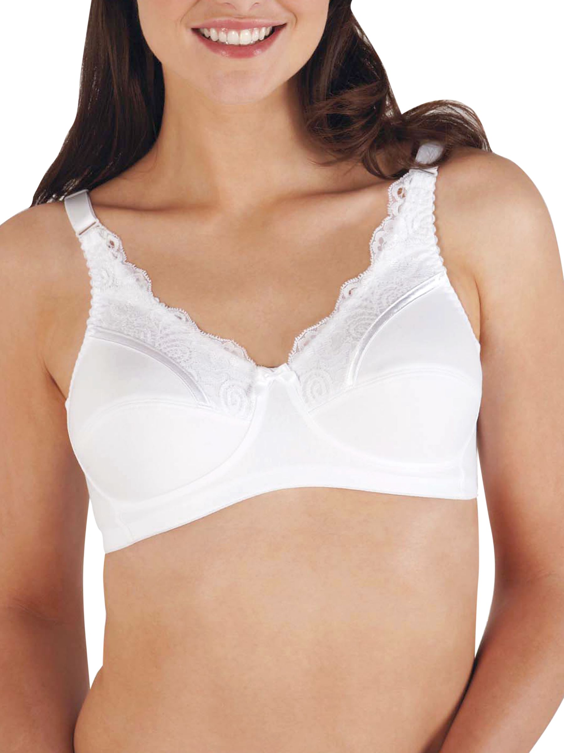 Royce Jasmine Drop Cup Nursing Bra, White, 40L
