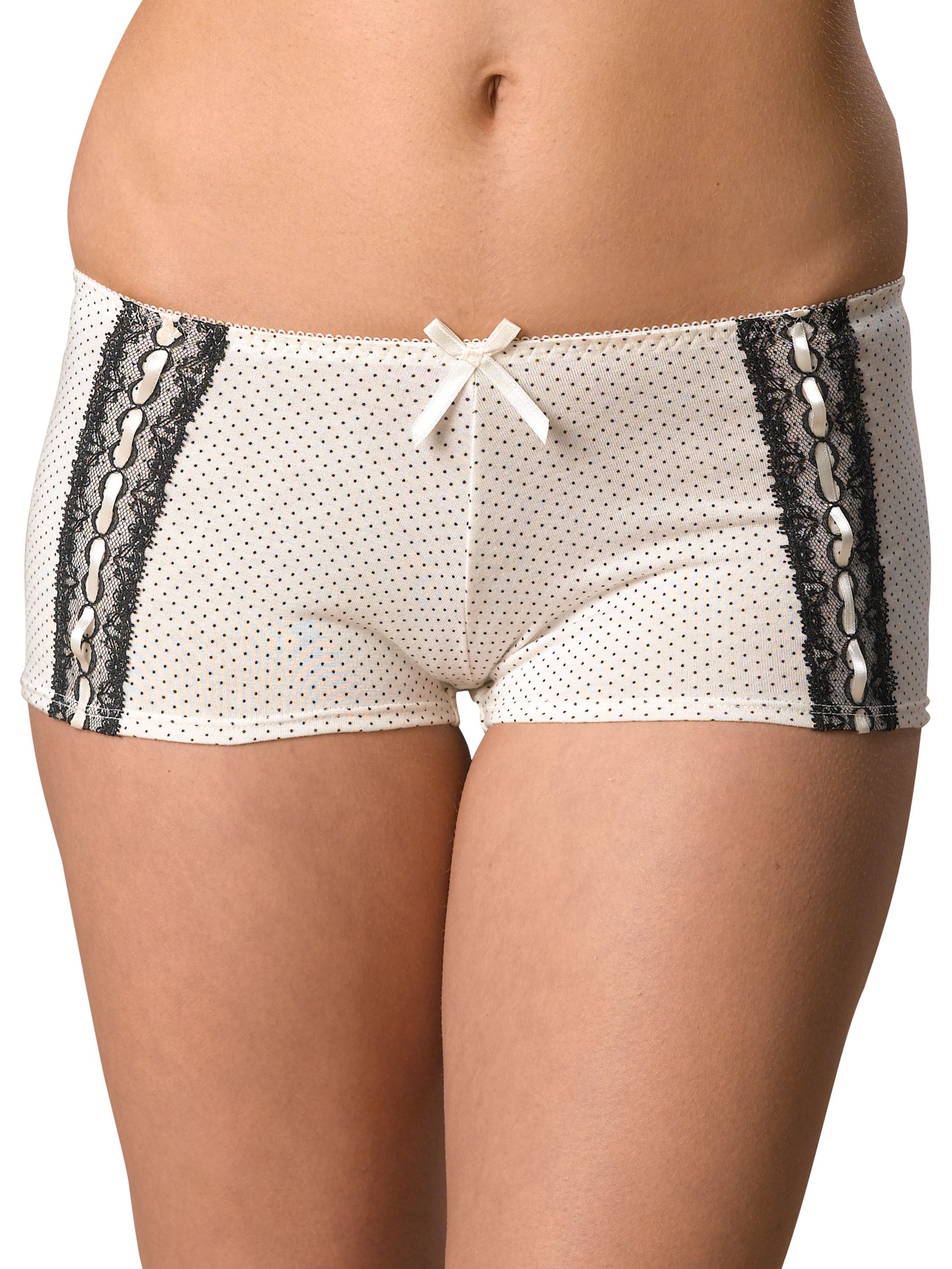 Royce Dotty Shorts, Ivory/Black, Size 8-10