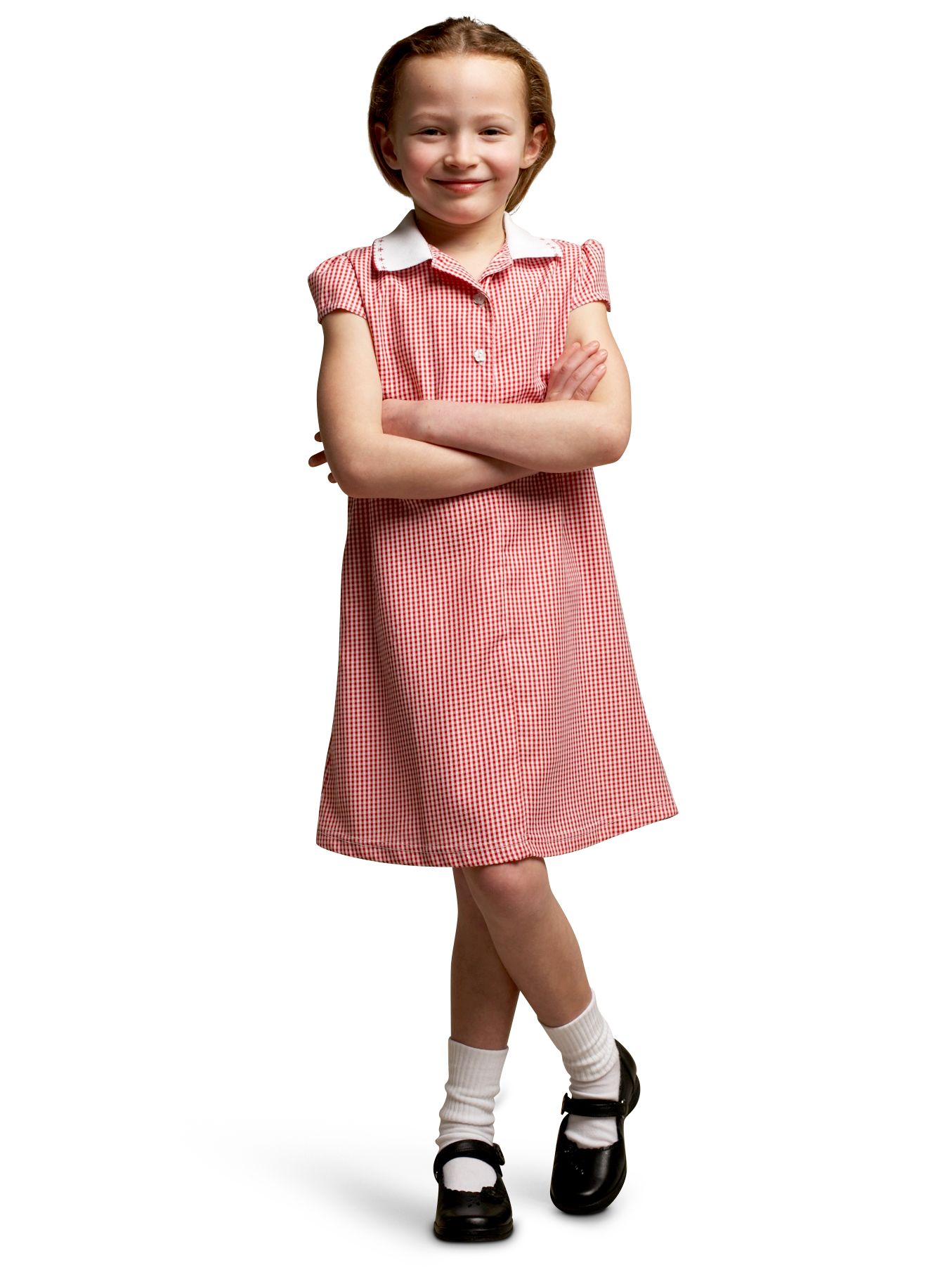 John Lewis Fashion School Dress, Red, Age 10