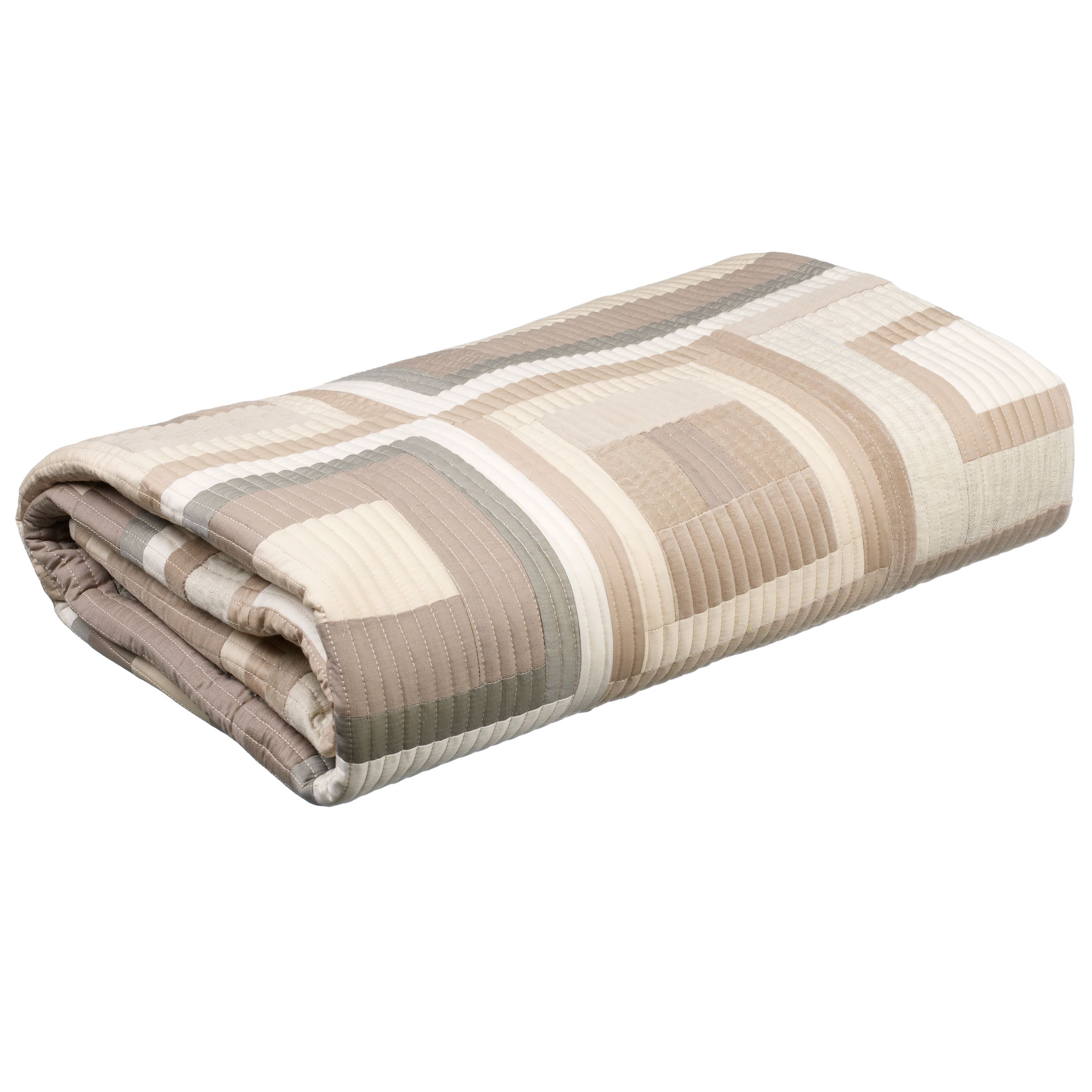John Lewis Frame Bedspread Natural Double