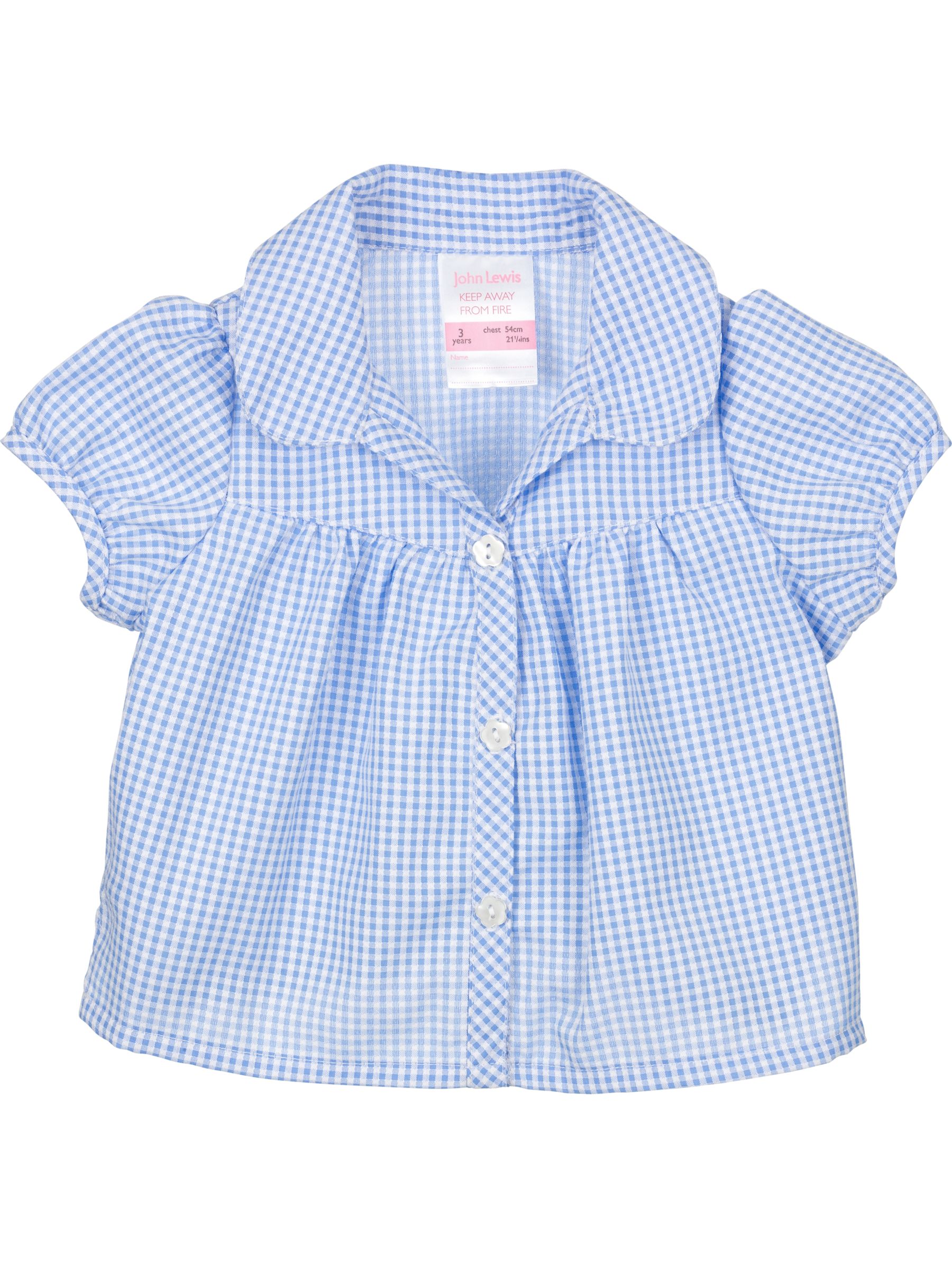 John Lewis School Blouse, Blue, Age 3
