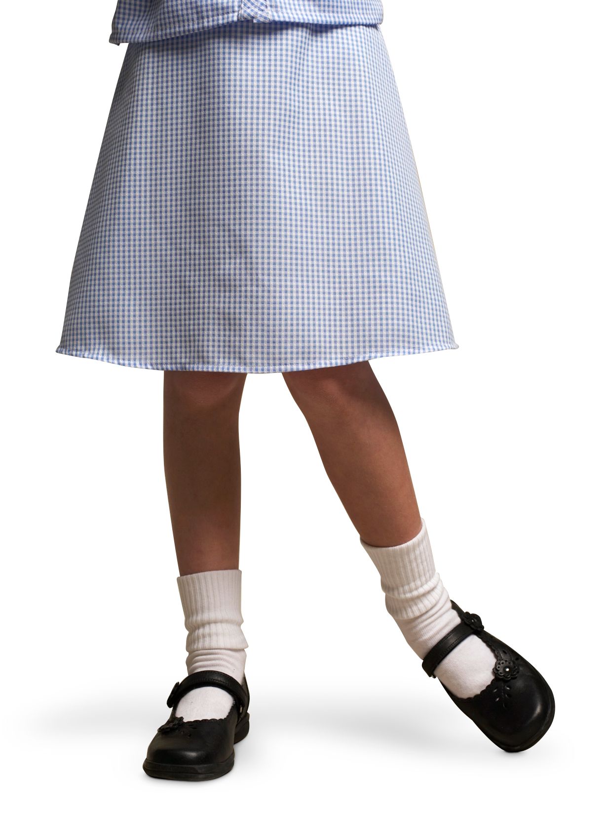 John Lewis A-Line School Skirt, Blue, Age 5