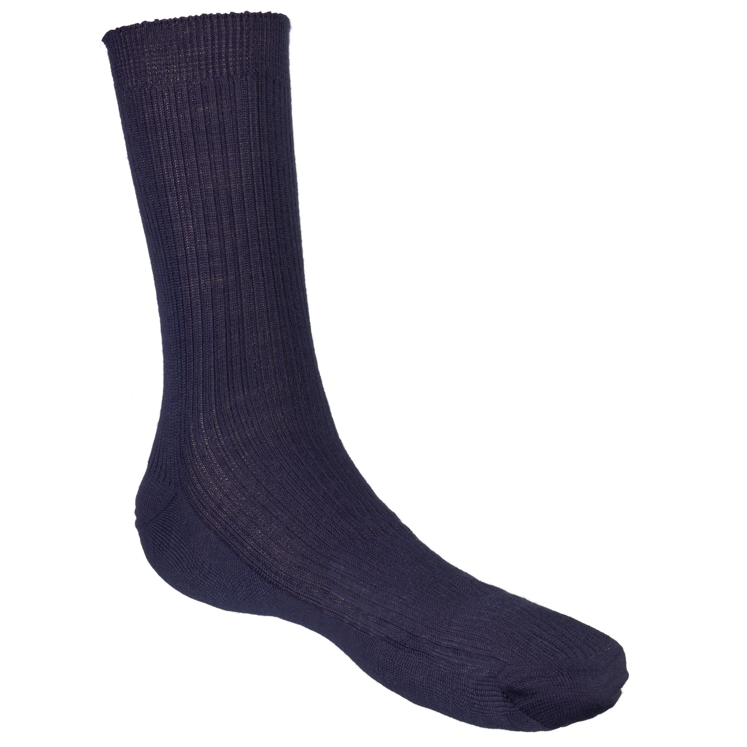 Scott Nicholl Merino Wool Socks, Navy, Size 9-10