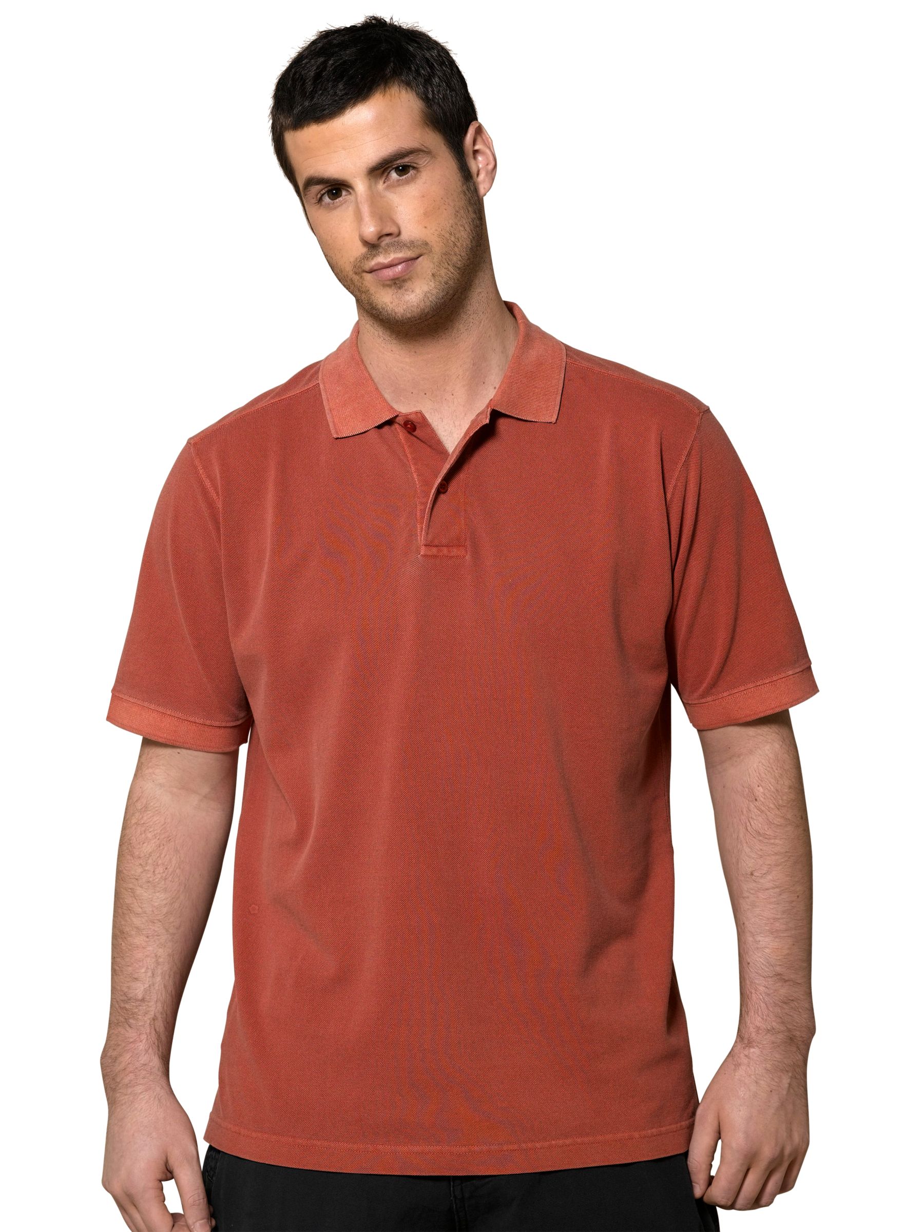 John Lewis Pig Dye Polo Shirt, Red, Large