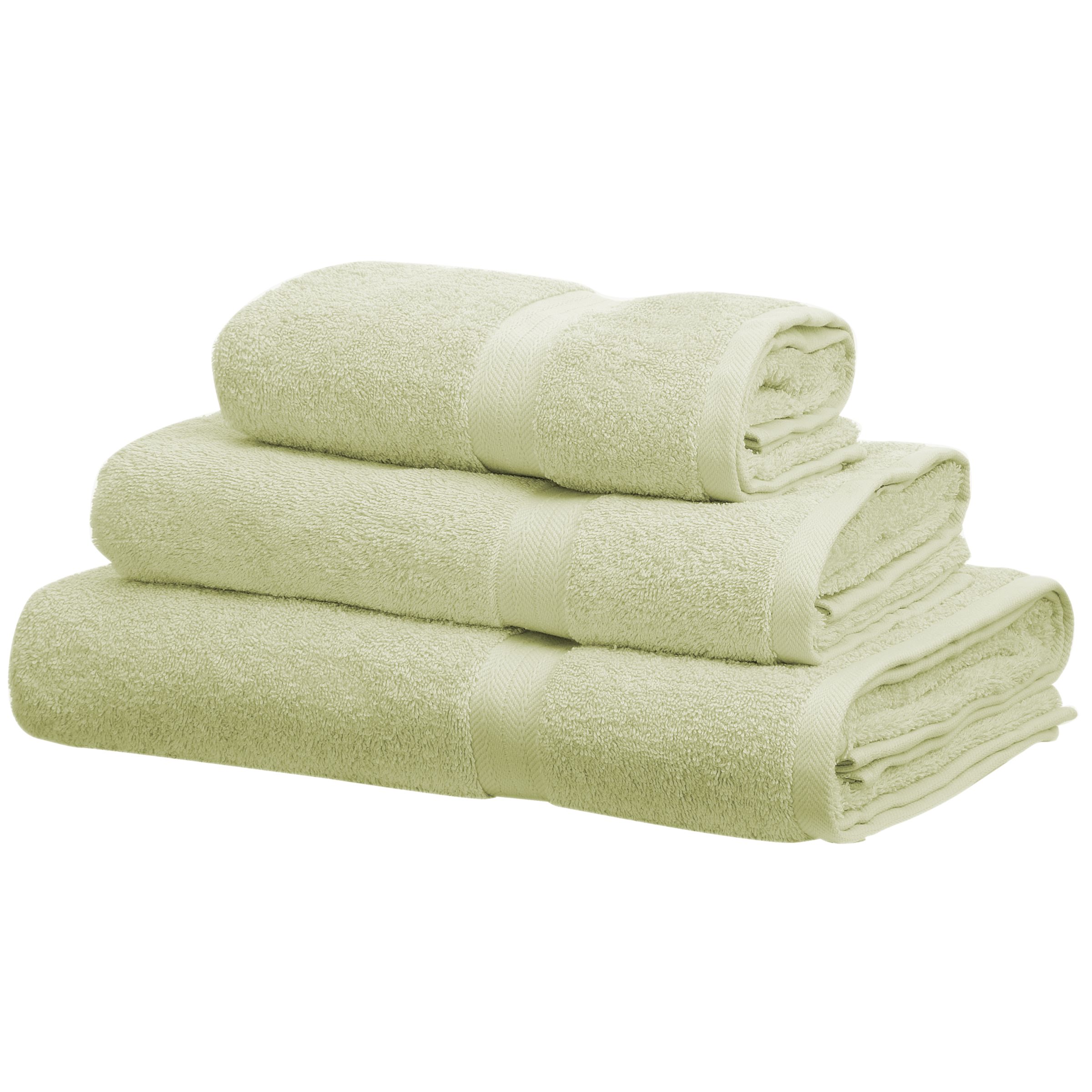 John Lewis Basic Cotton Bath Towel, Green
