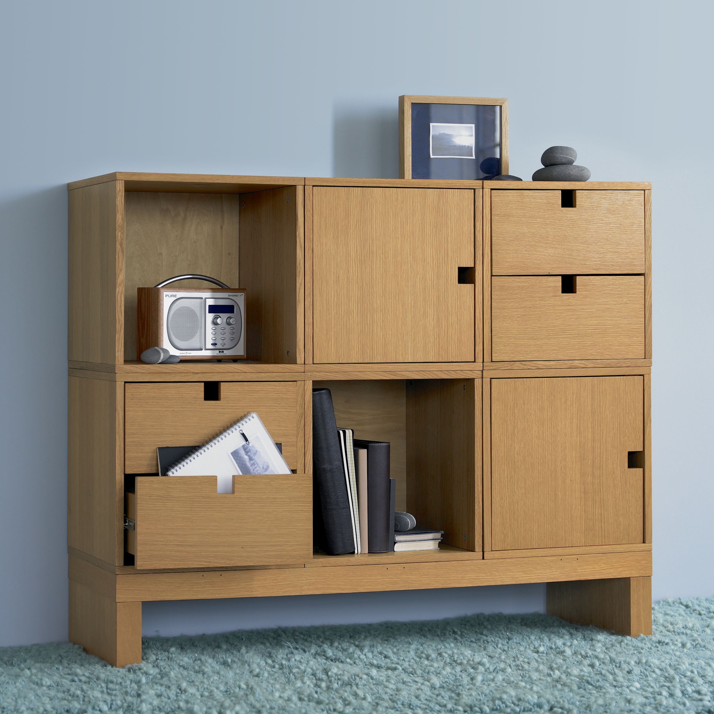 John Lewis Geo Modular Cubes, Oak 