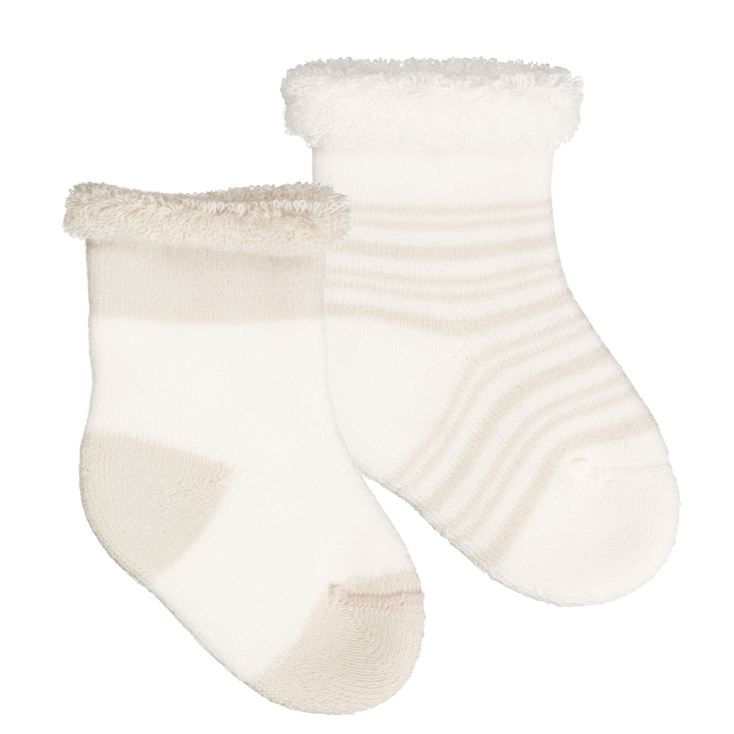 buy John Lewis Baby Terry Sock, Pack of 2, Ecru, Newborn babys & games