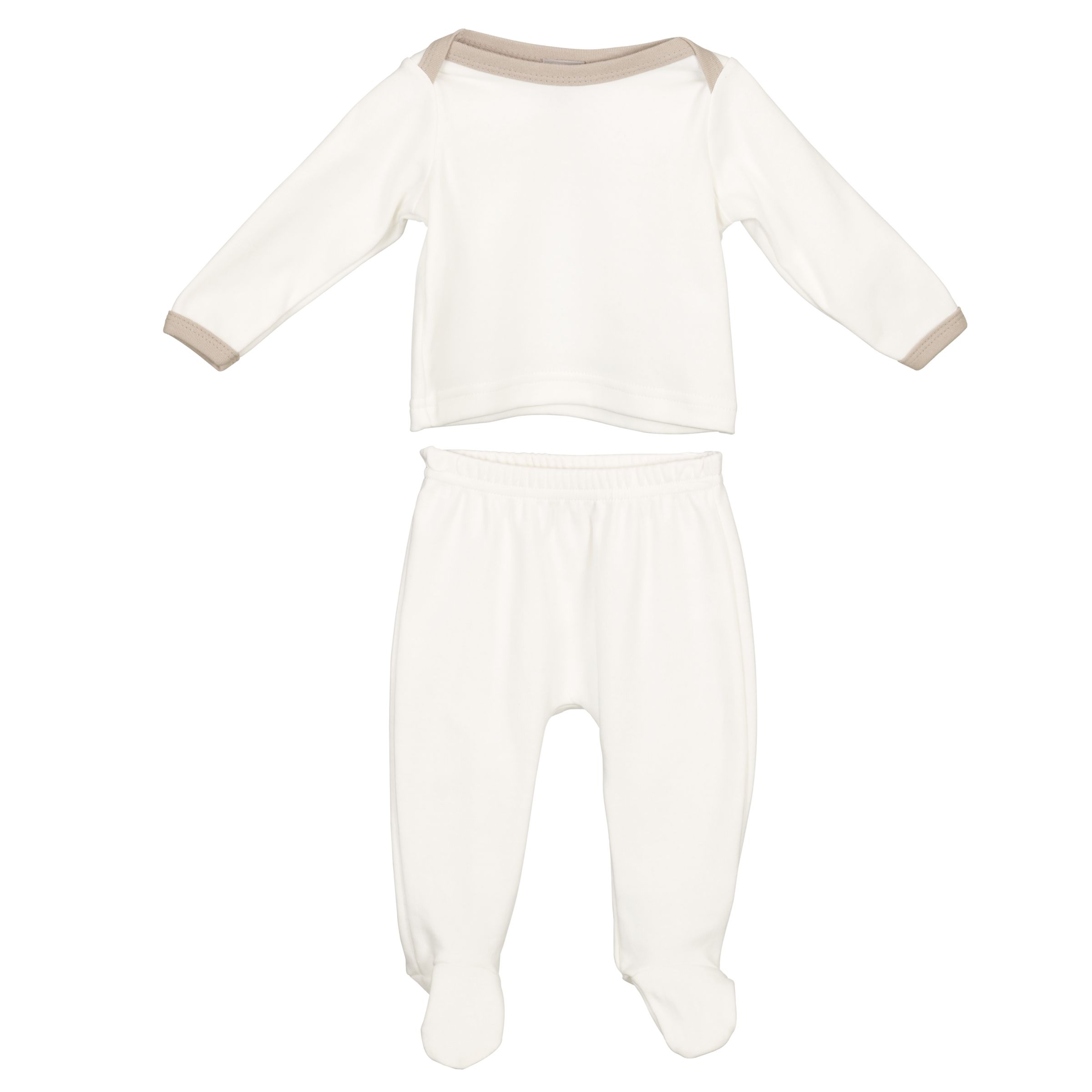 buy John Lewis Baby Organic Cotton Top & Pants Set, Ecru, Newborn babys & games