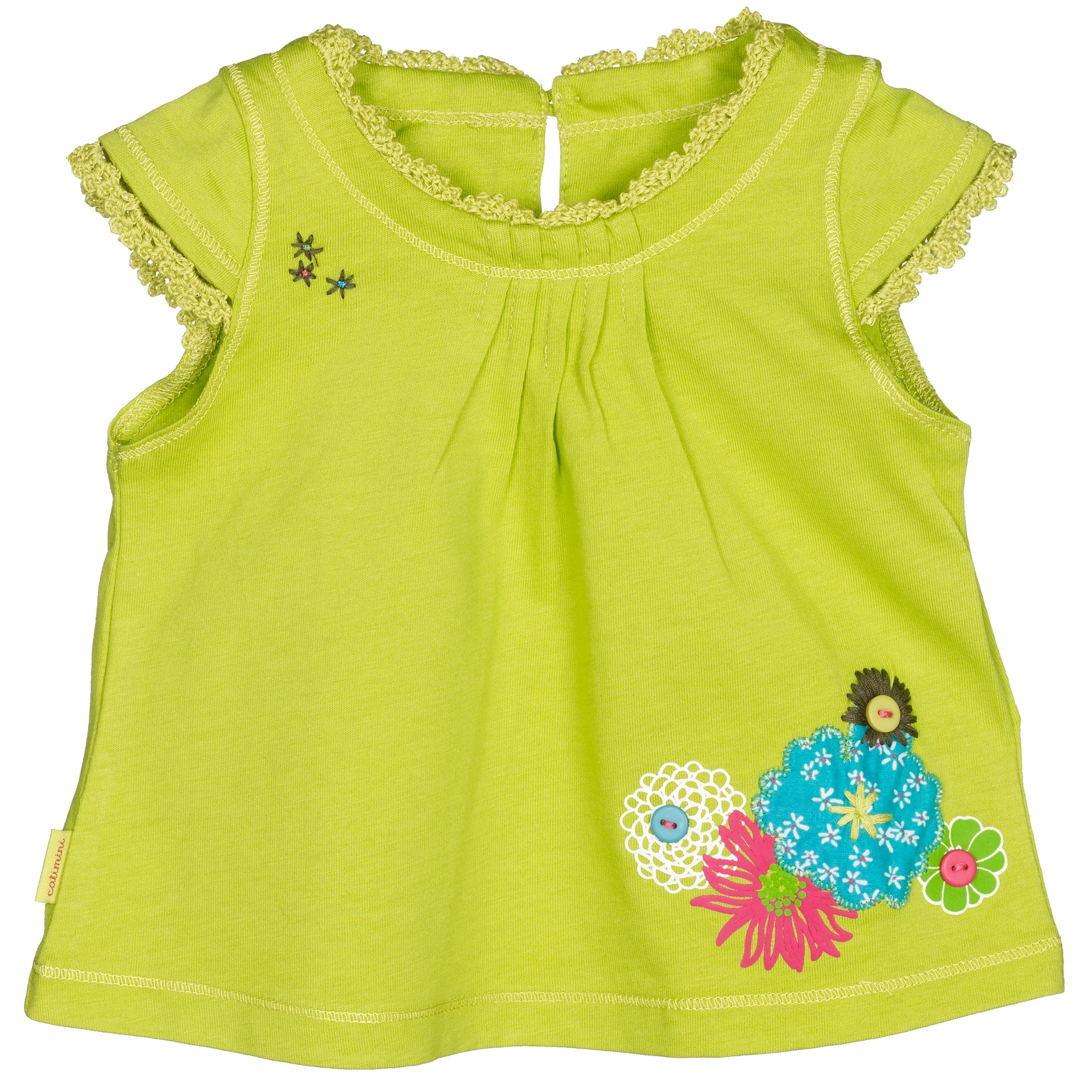 Catimini Embroidered T Shirt Green 6 Months