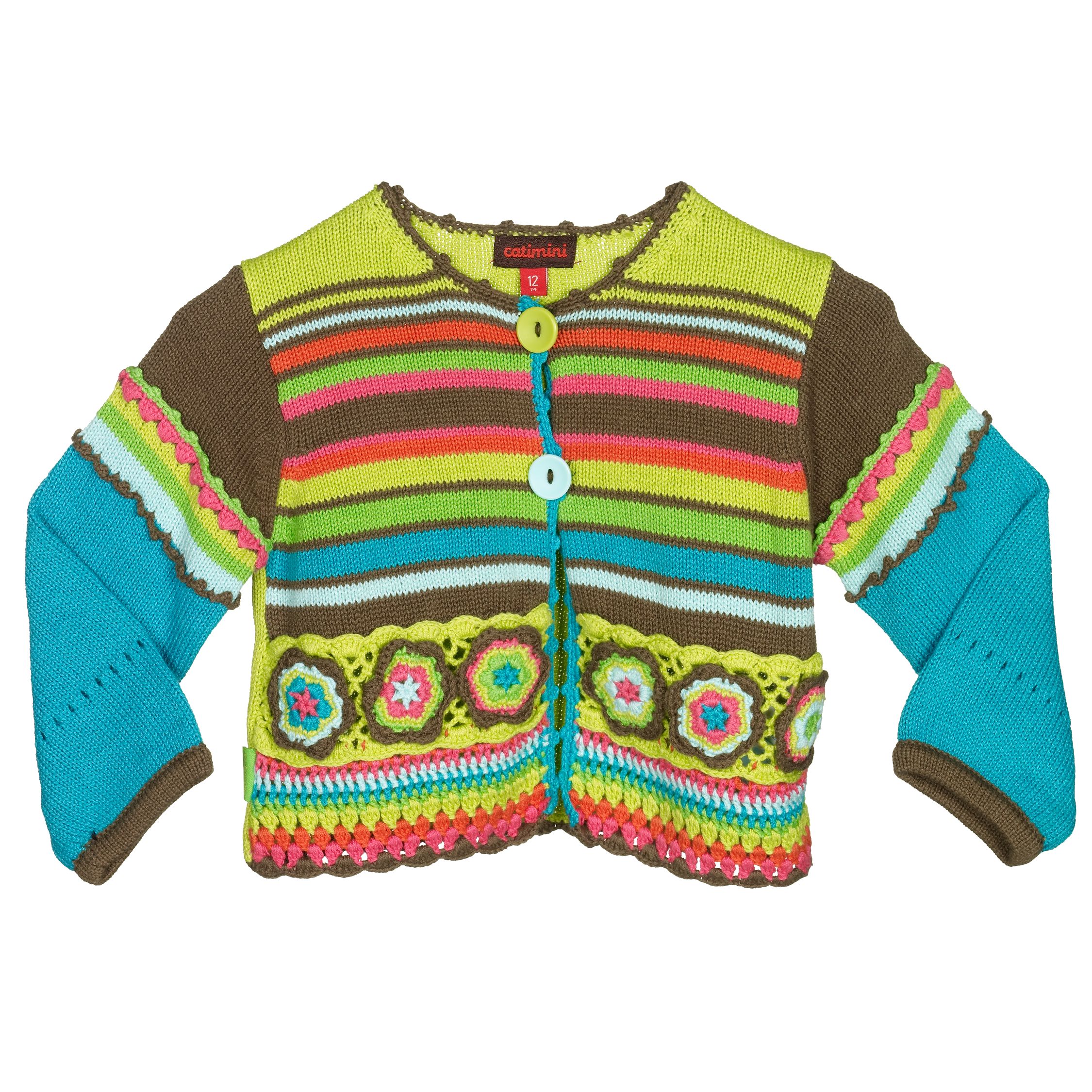 Catimini Knitted Cardigan Multi 12 Months