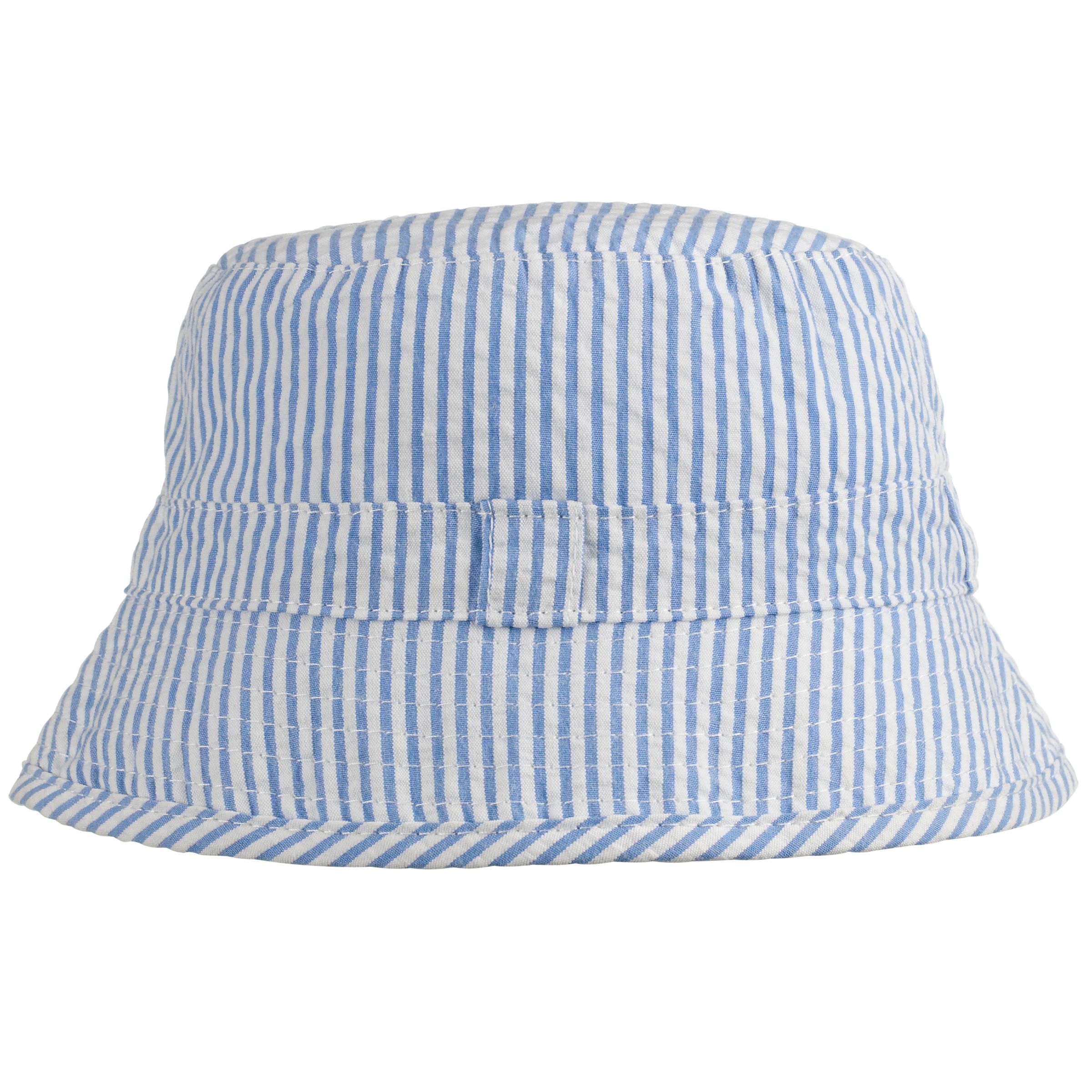 John Lewis Seersucker Hat, Blue, 3-6 Months